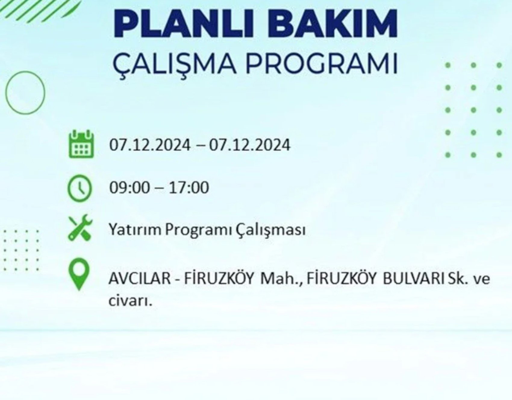 BEDAŞ açıkladı... İstanbul'da elektrik kesintisi: 7 Aralık'ta hangi mahalleler etkilenecek?