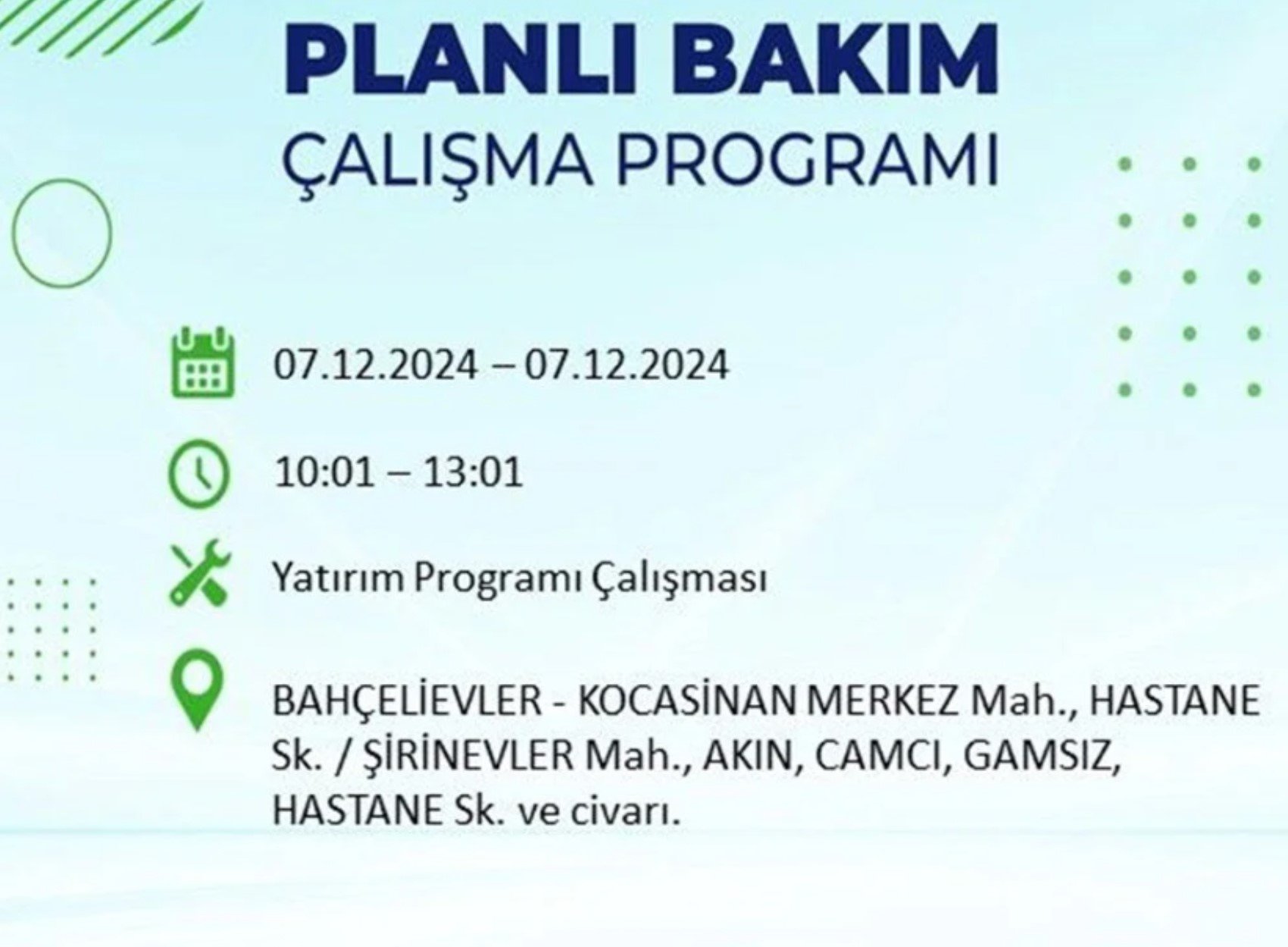 BEDAŞ açıkladı... İstanbul'da elektrik kesintisi: 7 Aralık'ta hangi mahalleler etkilenecek?