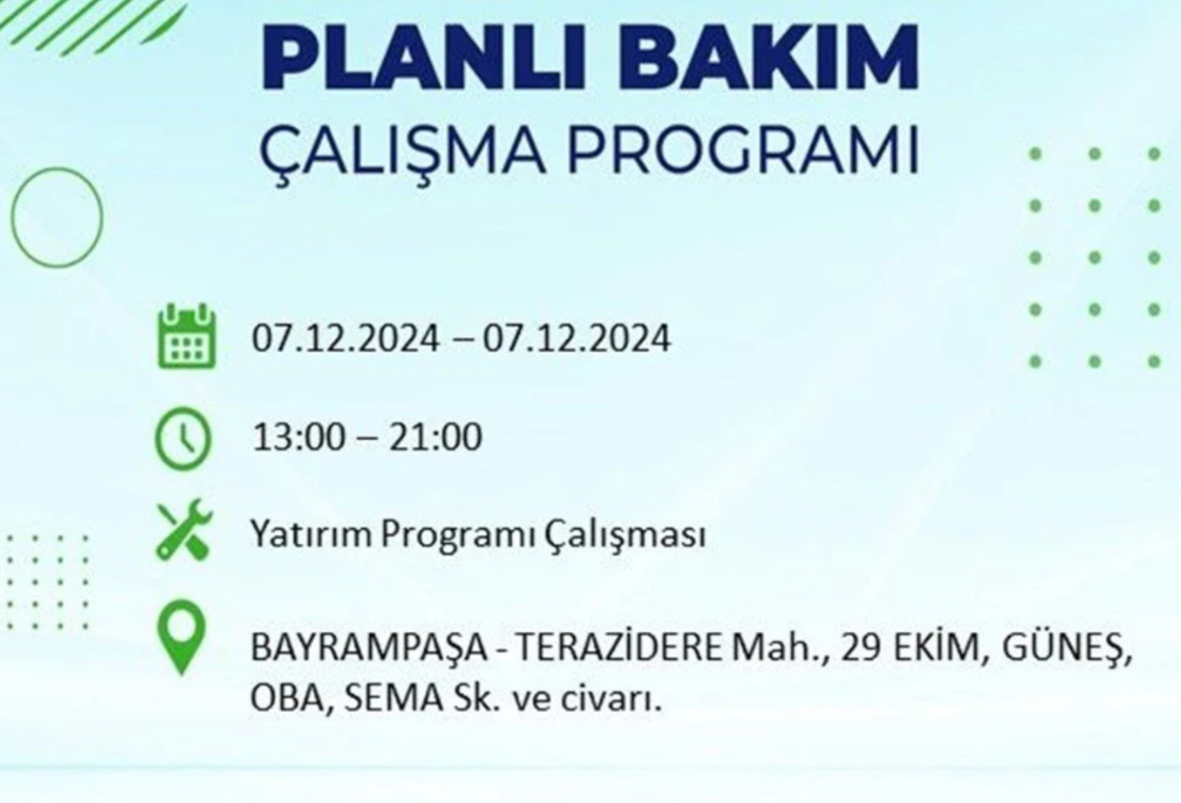 BEDAŞ açıkladı... İstanbul'da elektrik kesintisi: 7 Aralık'ta hangi mahalleler etkilenecek?