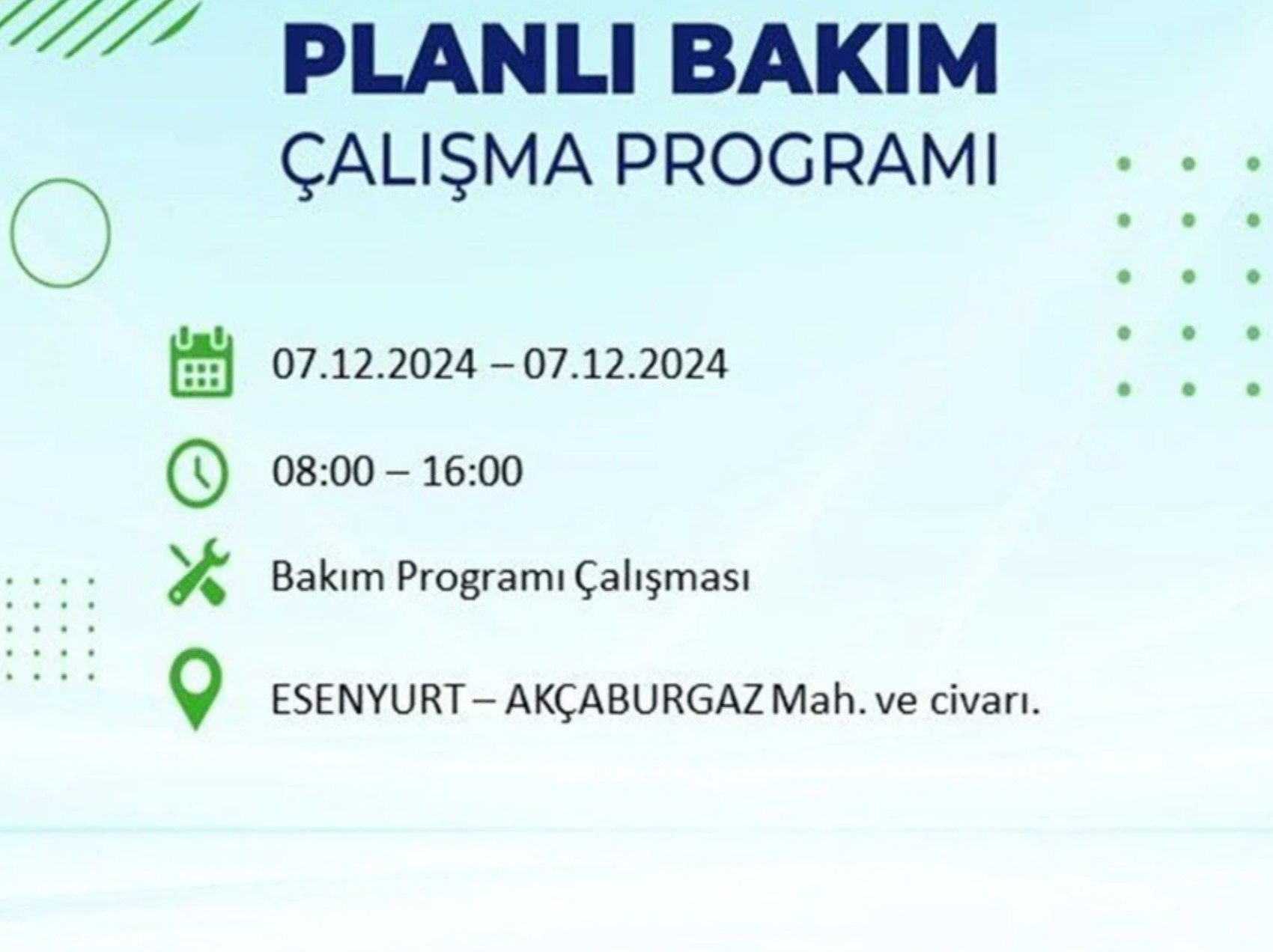 BEDAŞ açıkladı... İstanbul'da elektrik kesintisi: 7 Aralık'ta hangi mahalleler etkilenecek?