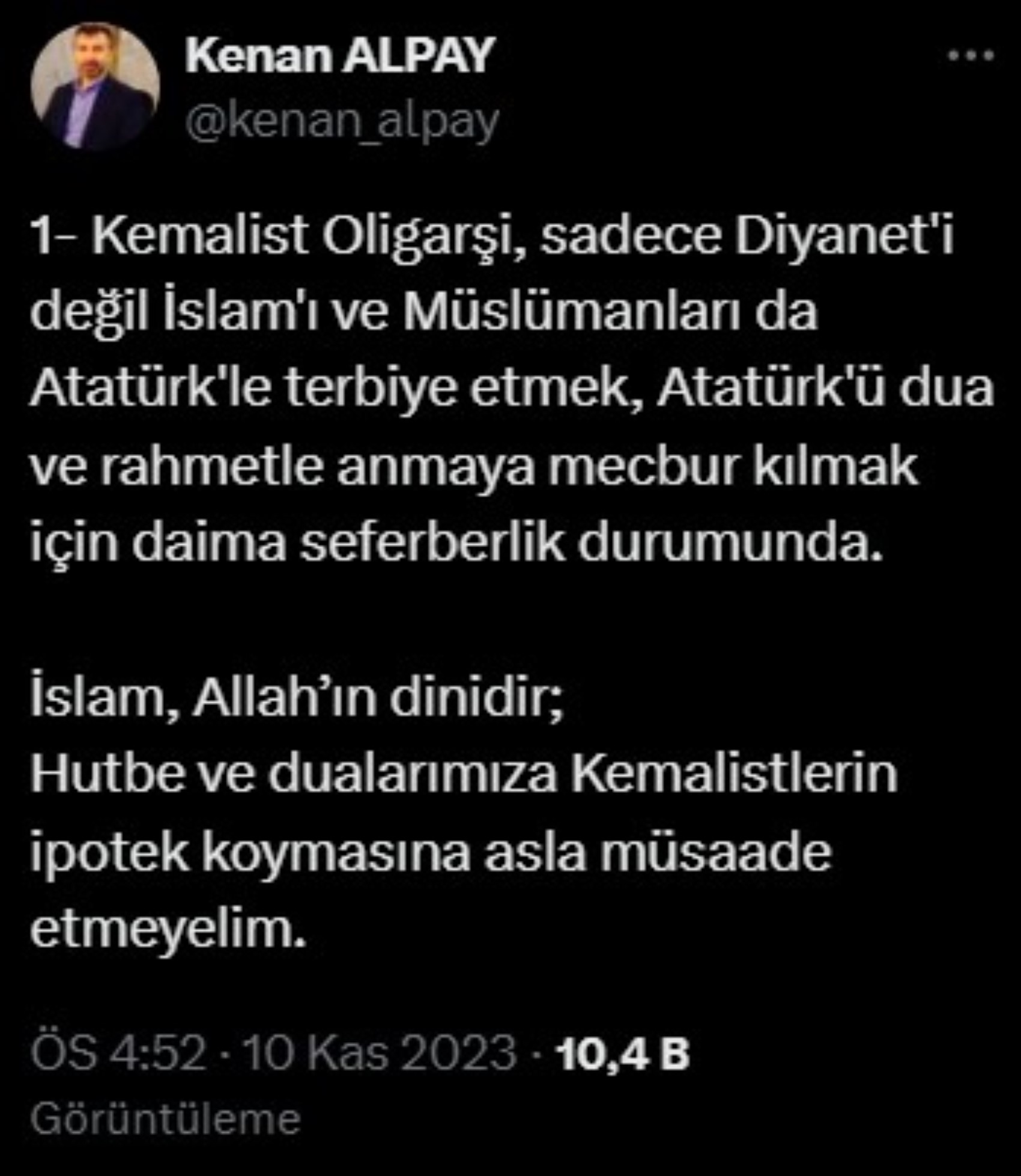 Atatürk düşmanı Akitçi Kenan Alpay CHP’li Üsküdar Belediyesi’nde çalışıyor: Köşe yazılarına ara vermiş