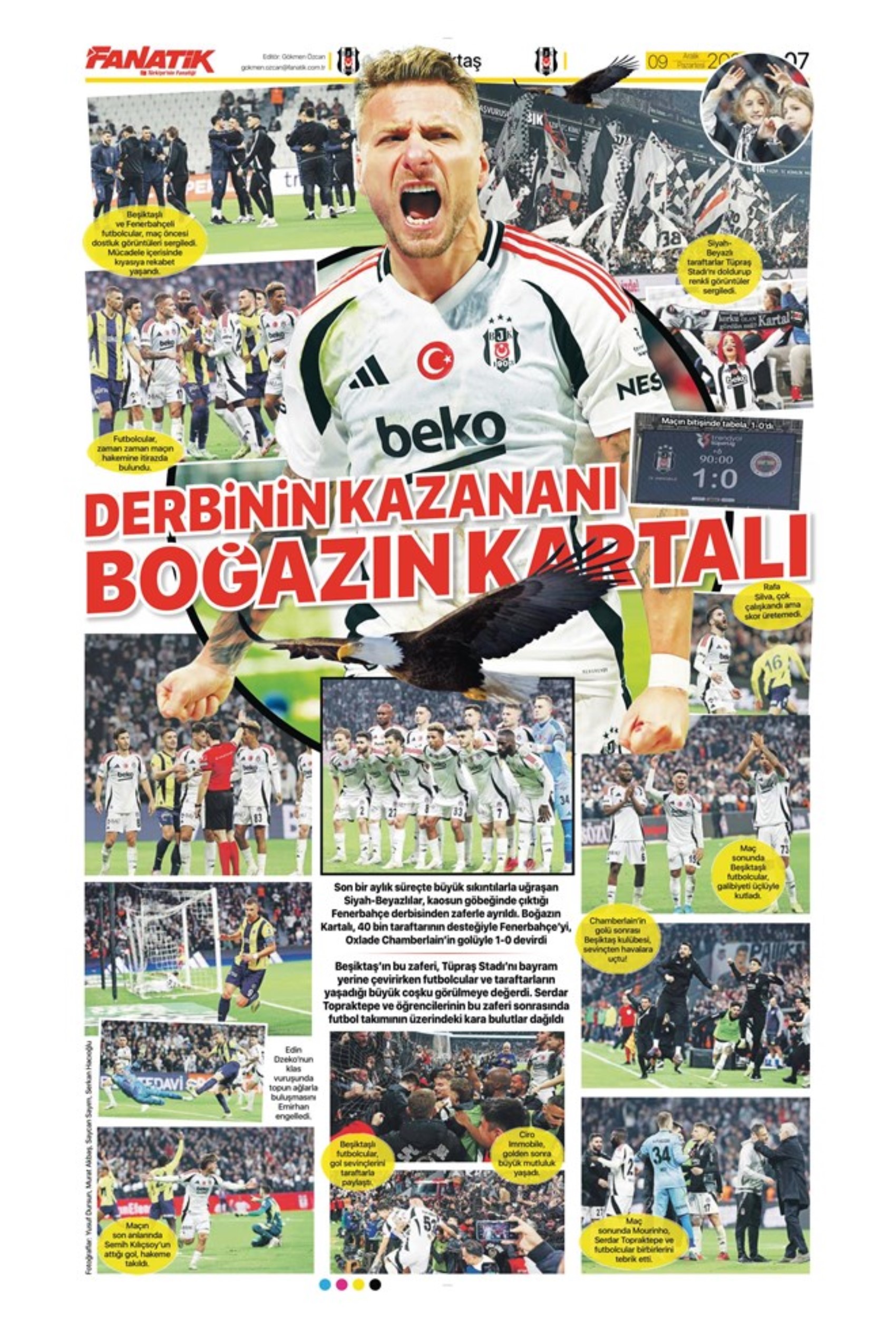 Le prime pagine dello sport (9 dicembre 2024): al Galatasaray 'bastano anche 10 uomini'
