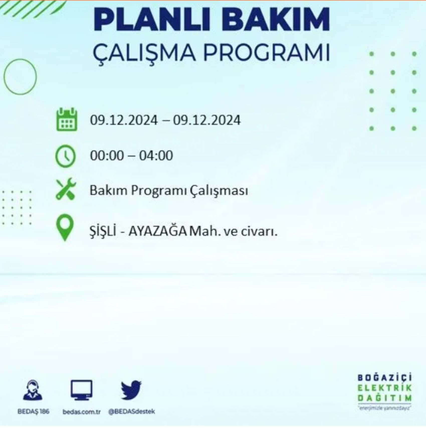 BEDAŞ açıkladı... İstanbul'da elektrik kesintisi: 9 Aralık'ta hangi mahalleler etkilenecek?