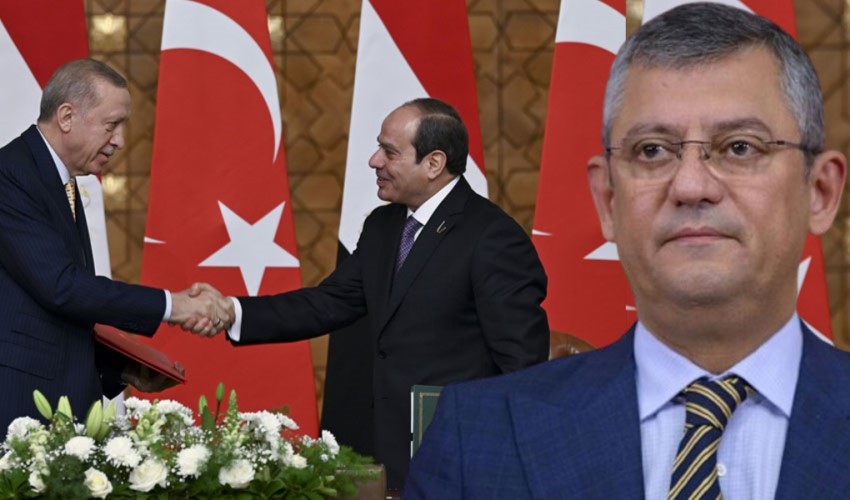 Özel’den 14 Şubat göndermesi: Erdoğan Sevgililer Günü’nde gitti Sisi ile kucaklaşıyor