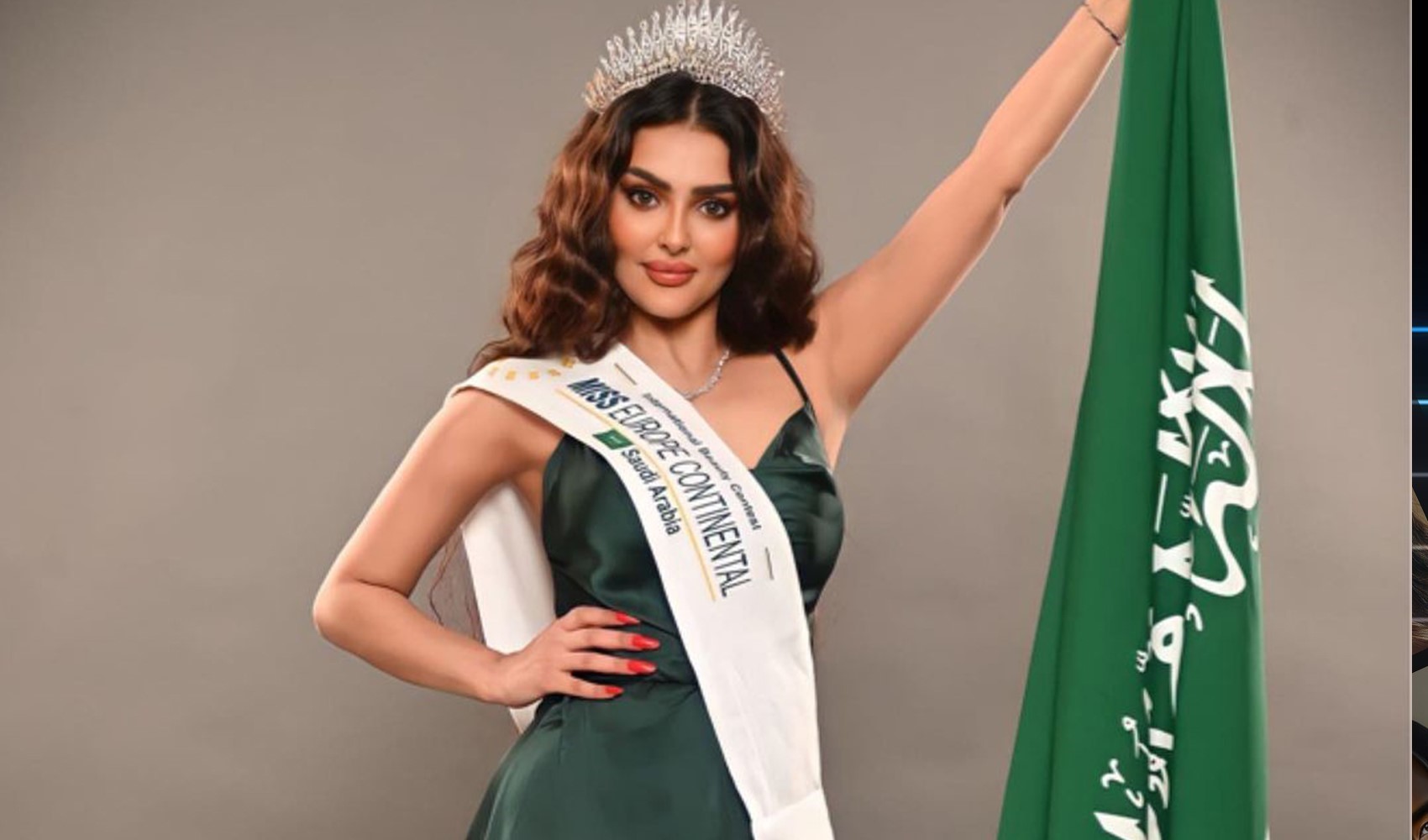 Suudi Arabistan'da tarihi an: Güzellik yarışmasına gönderildi