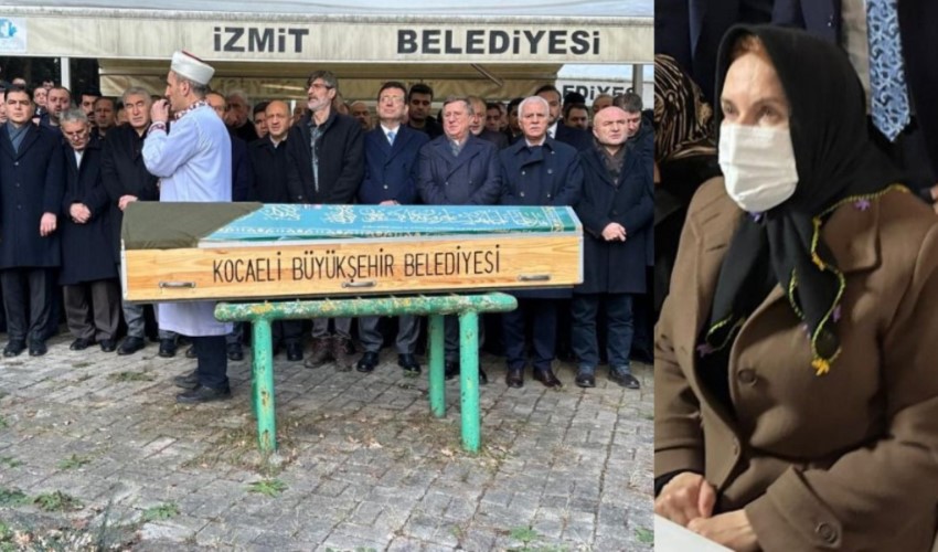 İYİ Parti Genel Başkanı Meral Akşener, ablası Mualla Özen'i toprağa verdi