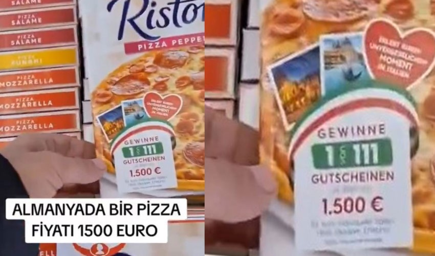 'Almanya'da pizza 1500 euro' dedi alay konusu oldu
