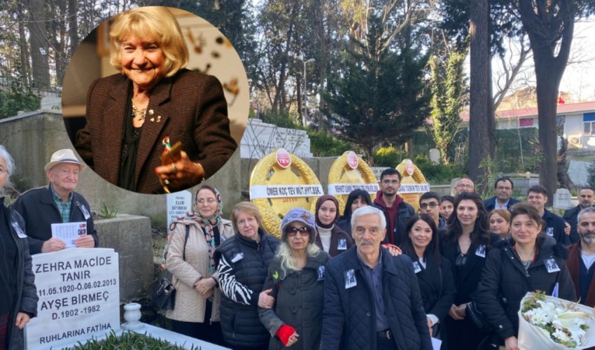 Türk Eğitim Vakfı, tiyatrocu Zehra Macide Tanır’ı mezarı başında andı