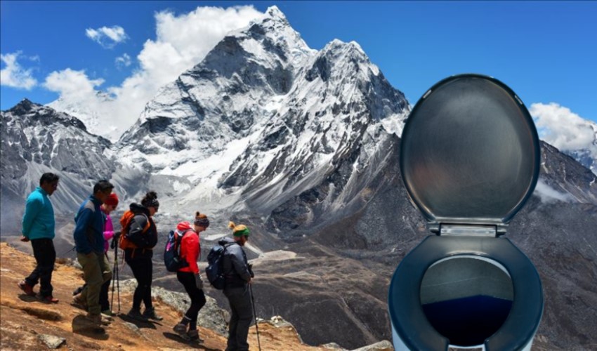 Everest Dağı'na dışkı bırakmak yasaklanıyor