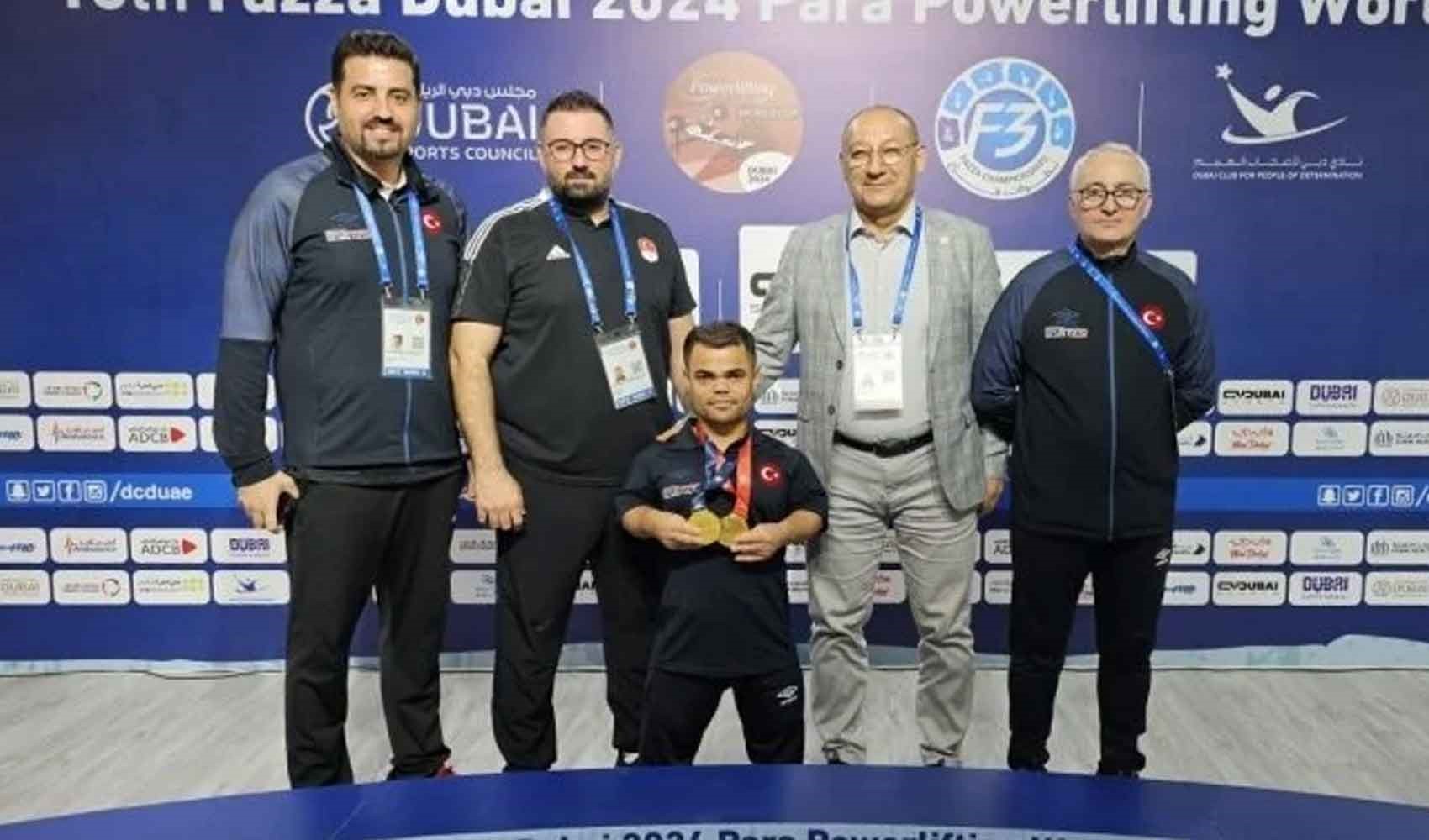 Milli para halterci Abdullah Kayapınar'dan 2 altın madalya!