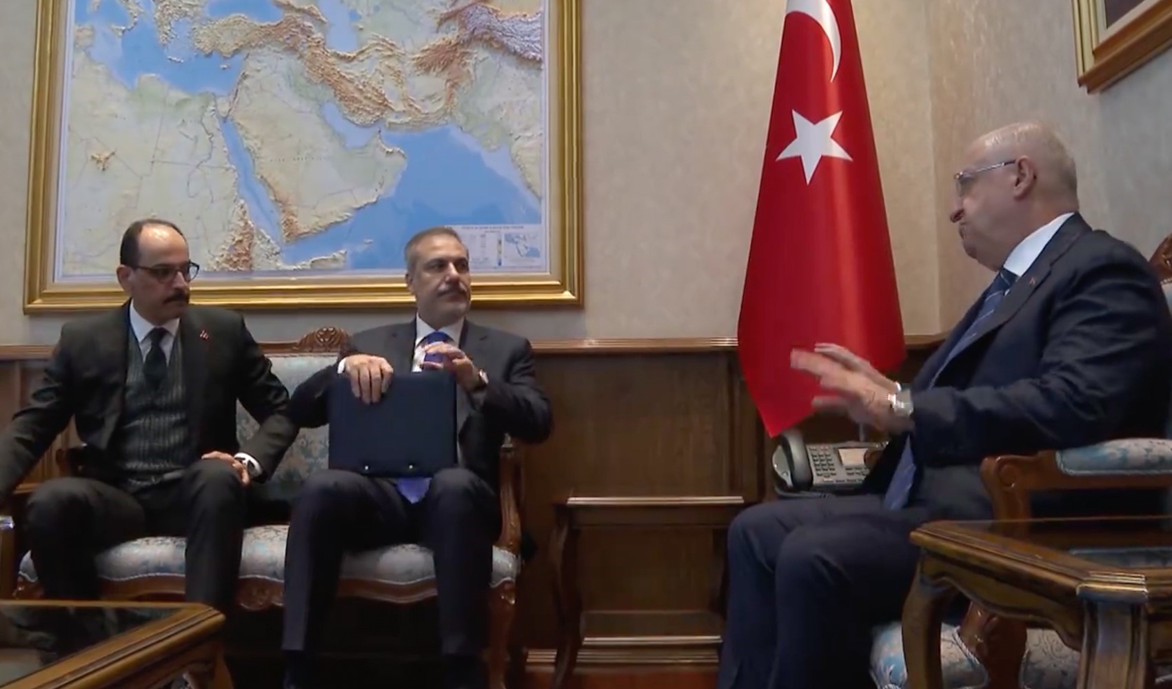 MSB'de güvenlik zirvesi: Yaşar Güler, Hakan Fidan ve İbrahim Kalın’la görüştü