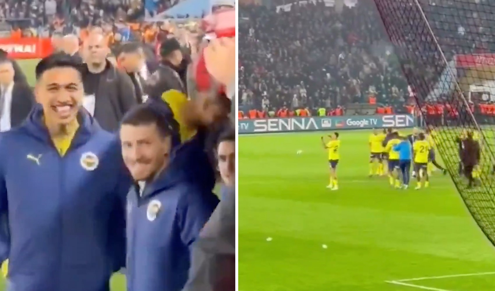 Il Trabzonspor pubblica le immagini riprese dagli spalti! 'Pensavamo foste calciatori...'