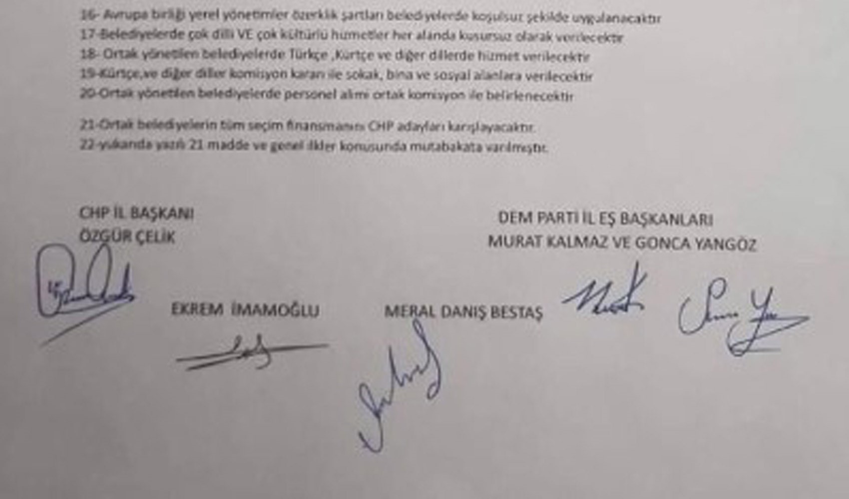 Dichiarazione lampo sulle presunte voci di un protocollo tra CHP e DEM Parti a Istanbul: 'Falso totale'
