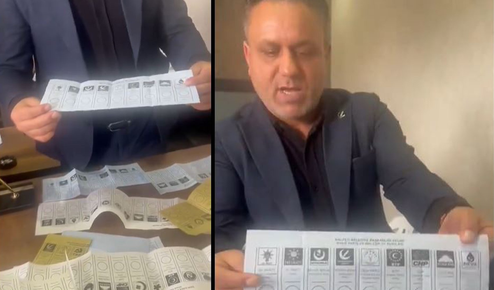 Şanlıurfa'nın Halfeti ilçesinde skandal görüntüler! AKP'ye basılmış oy pusulaları bulundu