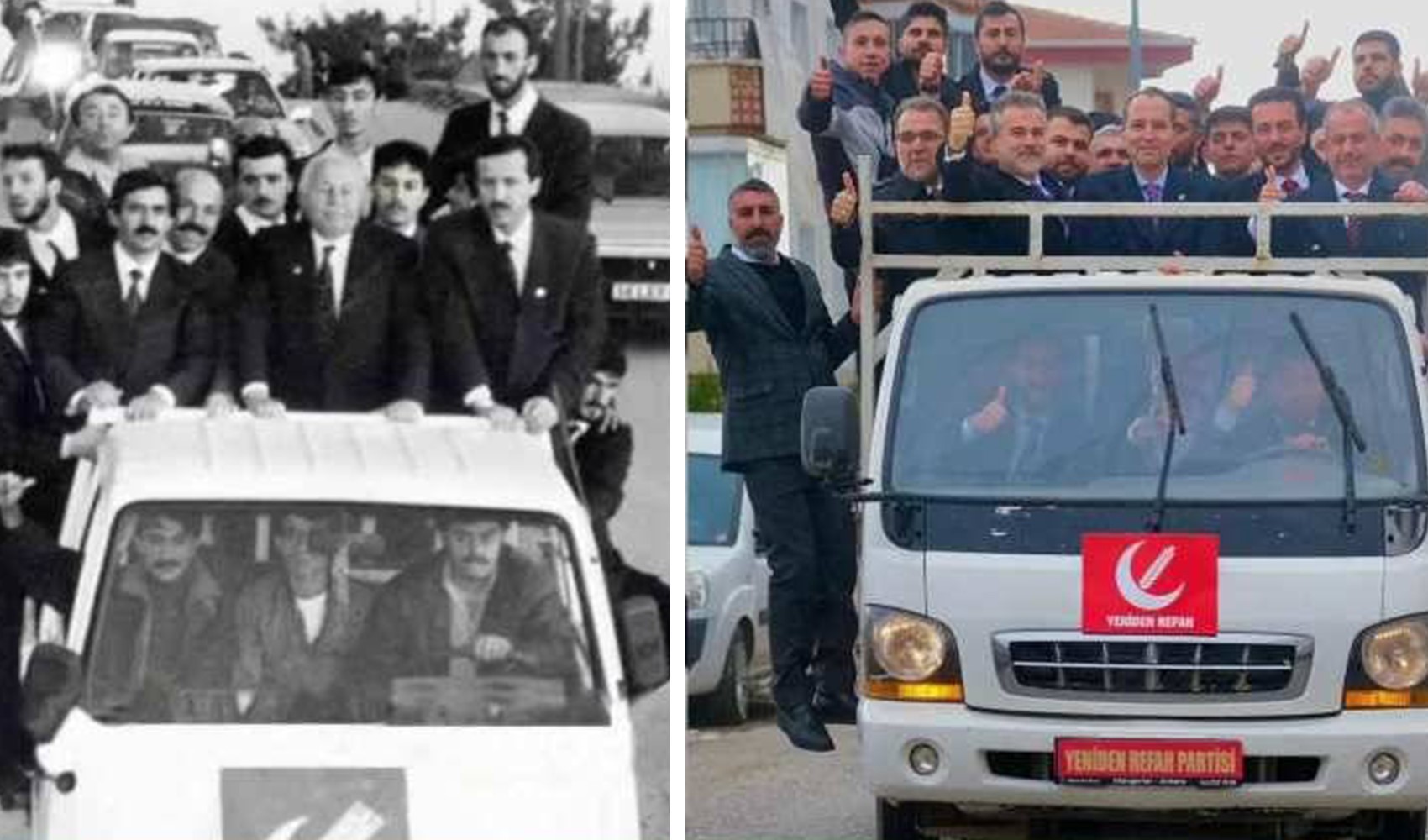 Fatih Erbakan'dan nostaljik fotoğraf! Babasının kamyon kasası pozunu verdi