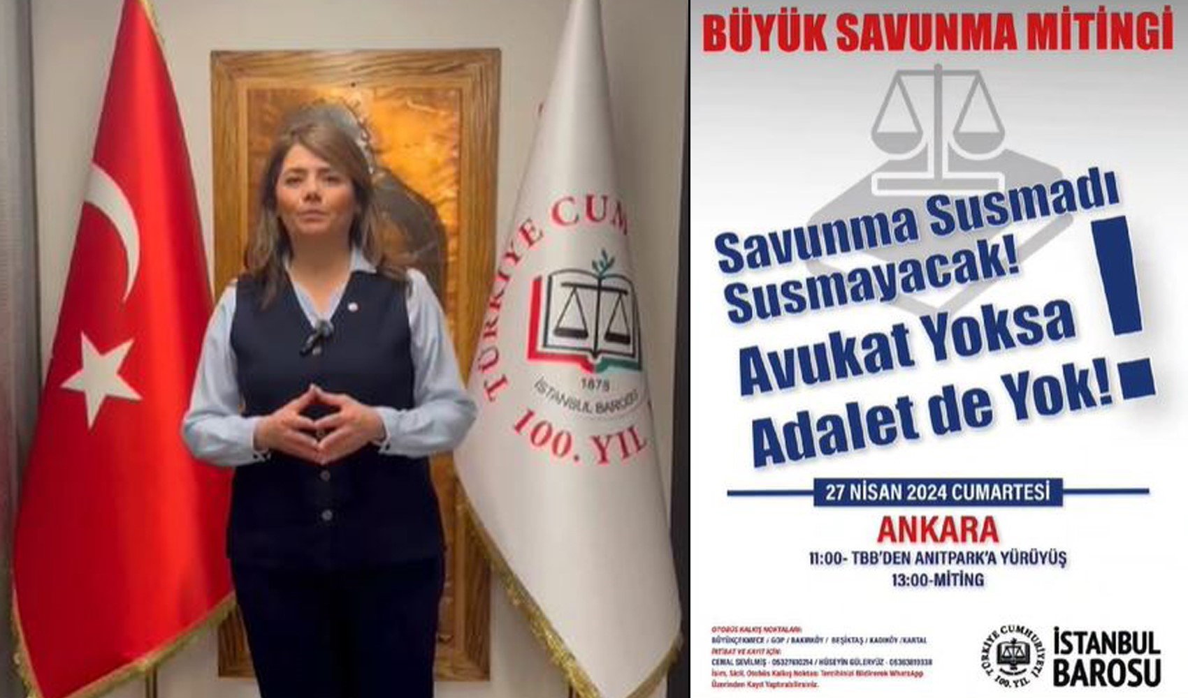 İstanbul Barosu Başkanı Filiz Saraç'tan çağrı: Avukatlar Büyük Savunma Mitingi'ne hazırlanıyor