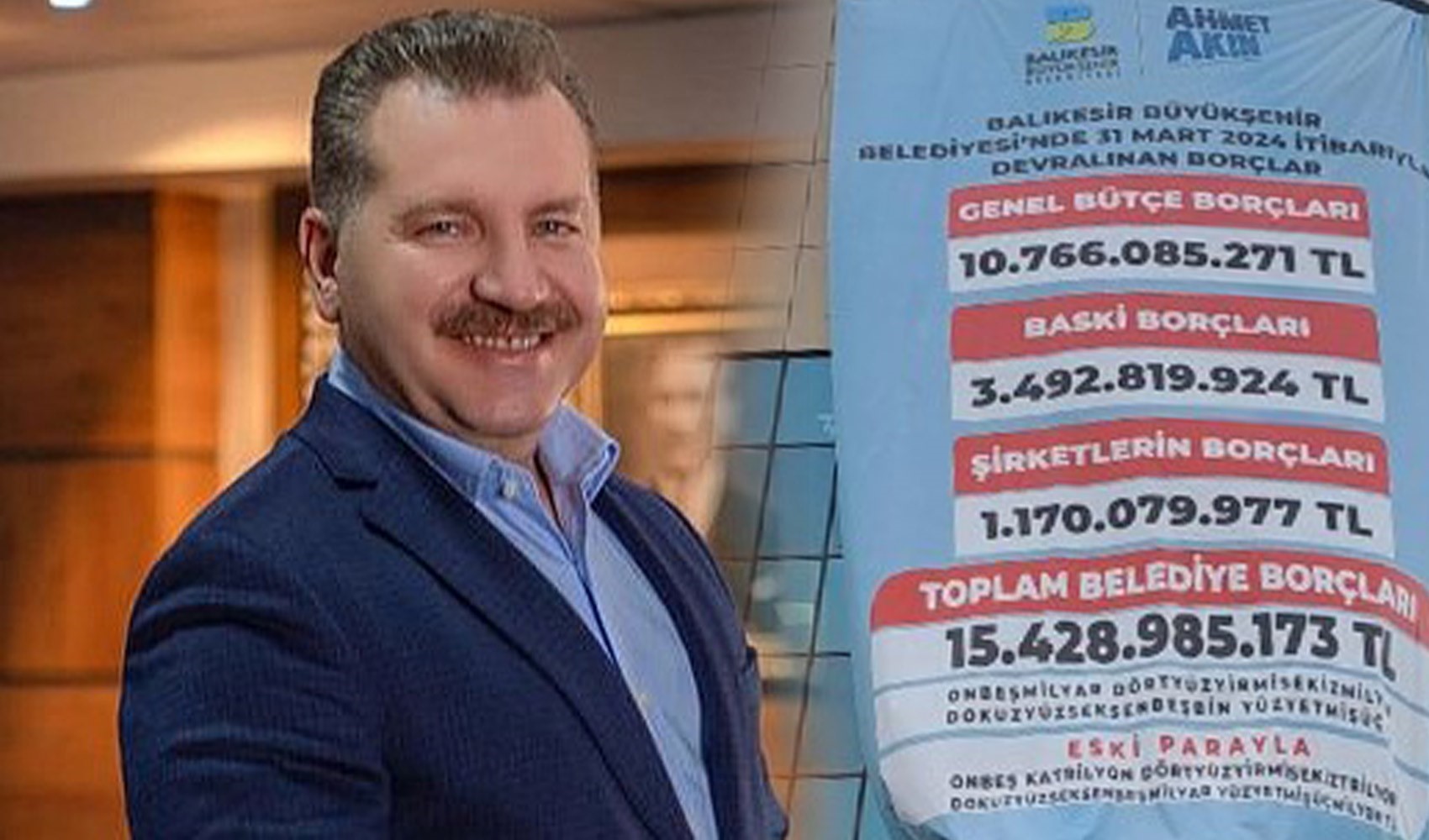 CHP'li Akın'ın '15,5 milyar TL borç bıraktı' dediği AKP'li eski Balıkesir Belediye başkanı konuştu