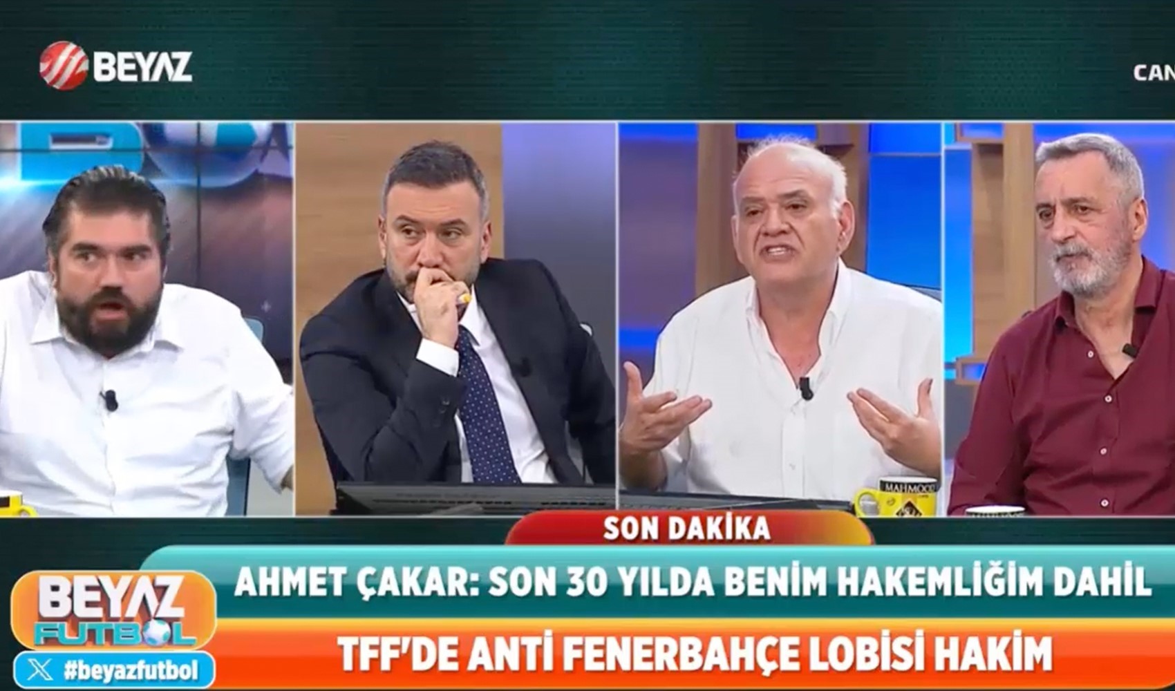 Ahmet Çakar ile Rasim Ozan Kütahyalı arasında kavga! Ertem Şener, apar topar reklama gitti