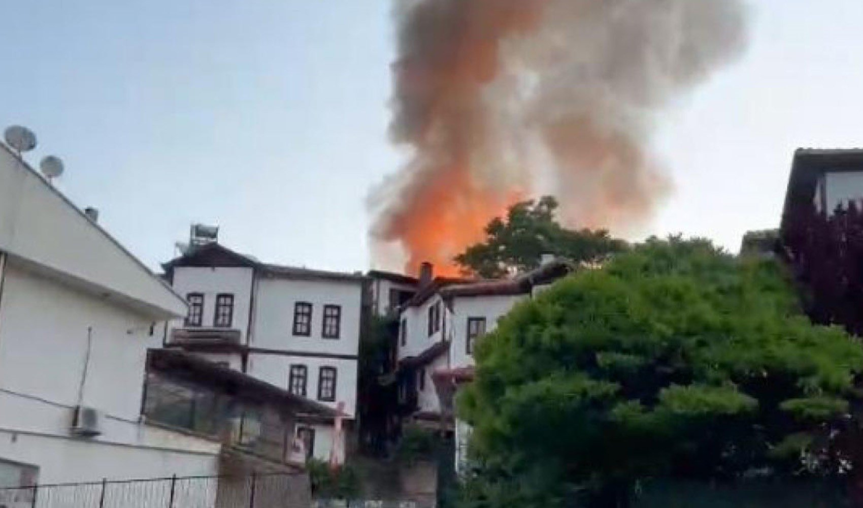 Beypazarı'ndaki tarihi konaklarında yangın