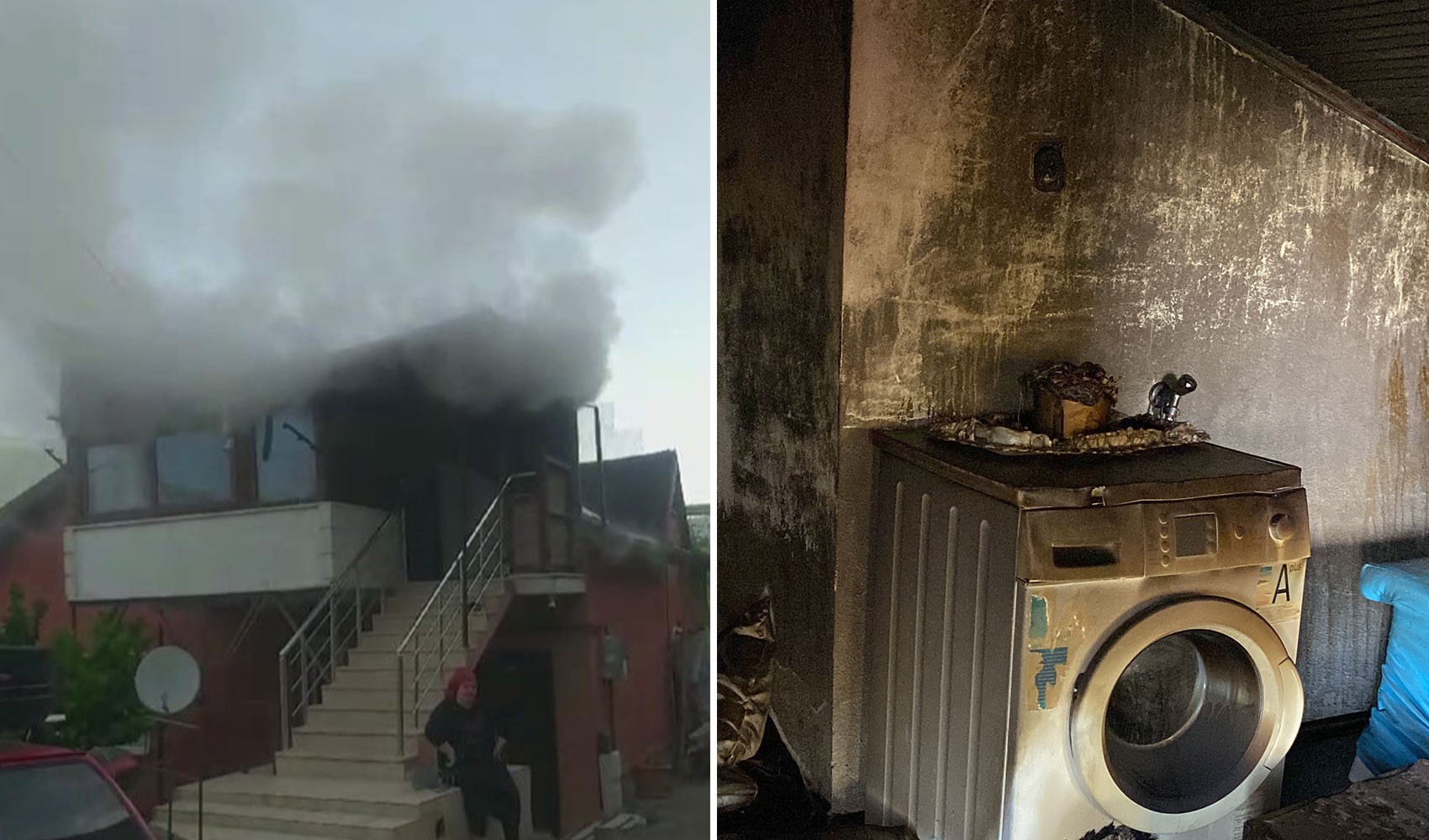 Kocaeli'de bir kadın boşanma davası açan kocasının evini ateşe verdi: Merdivenlerde oturup yangını izledi
