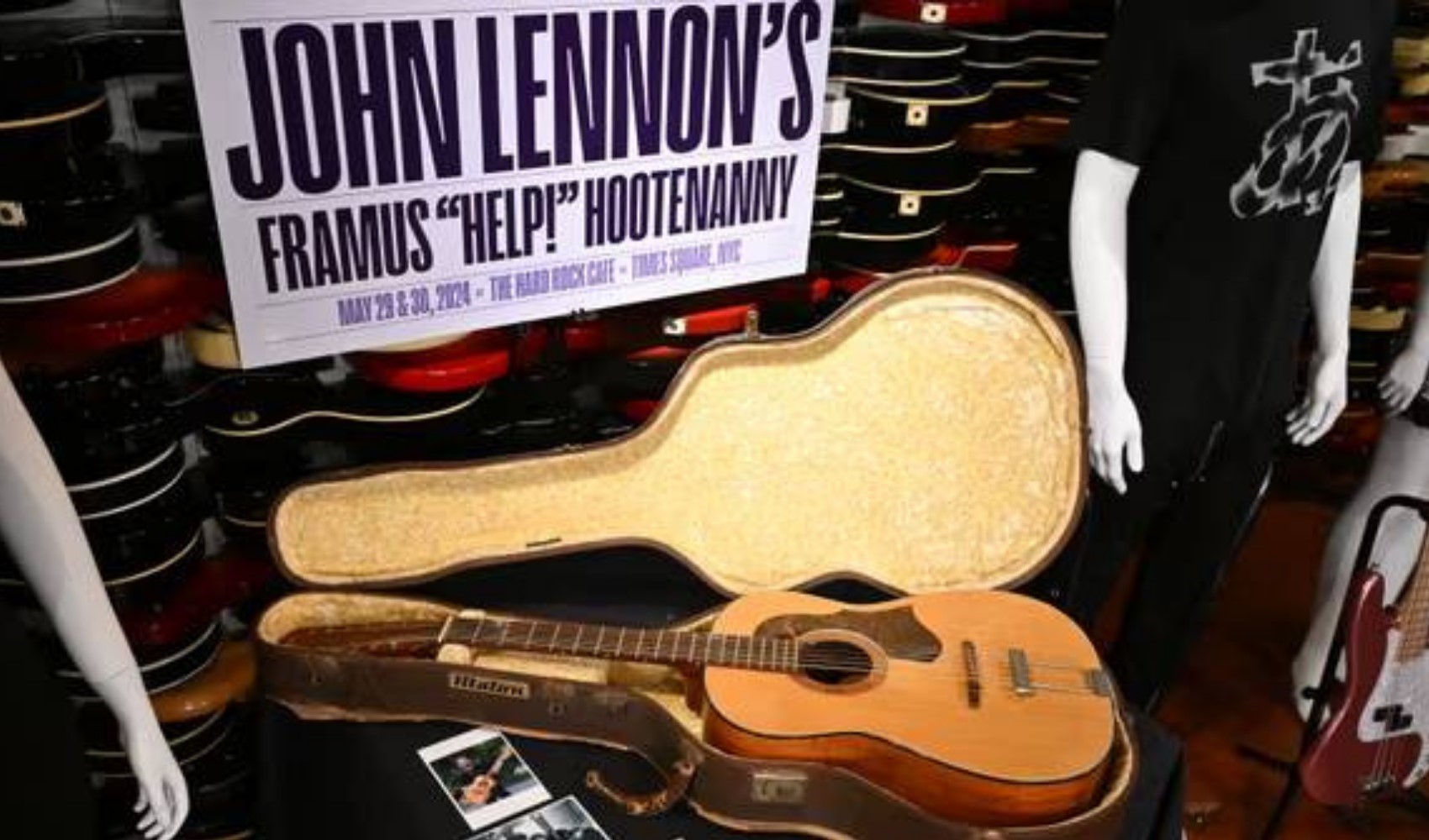 John Lennon'ın akustik gitarı 2,85 milyon dolara alıcı buldu