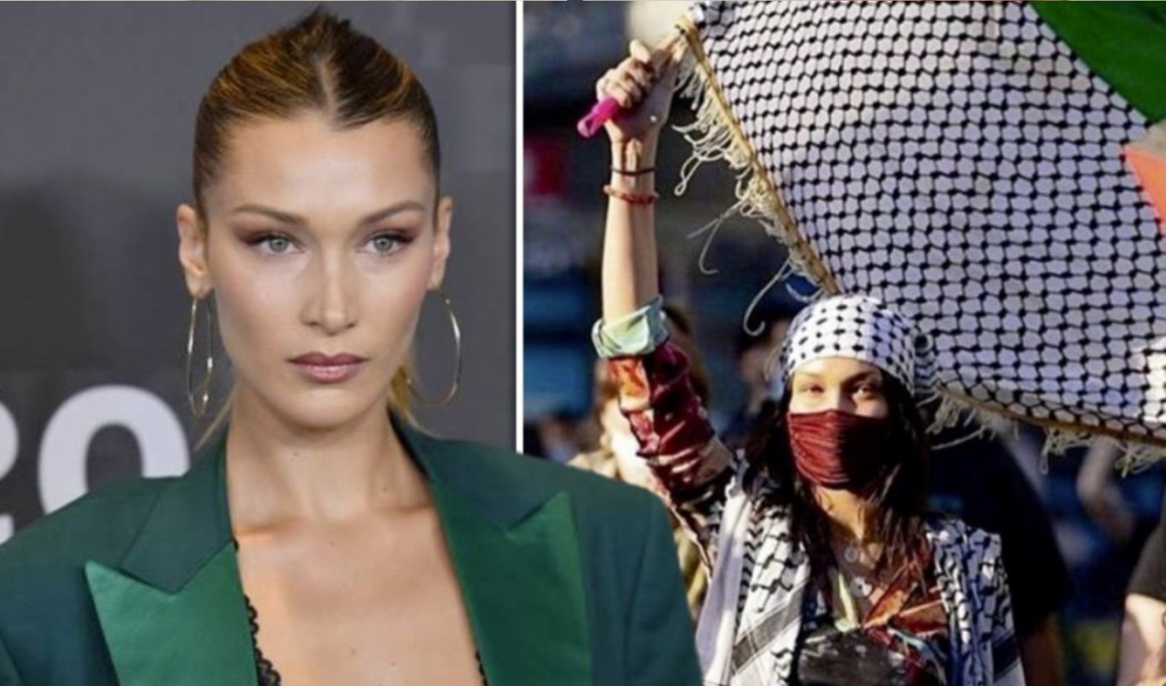 Filistin asıllı Bella Hadid modelliği bıraktı