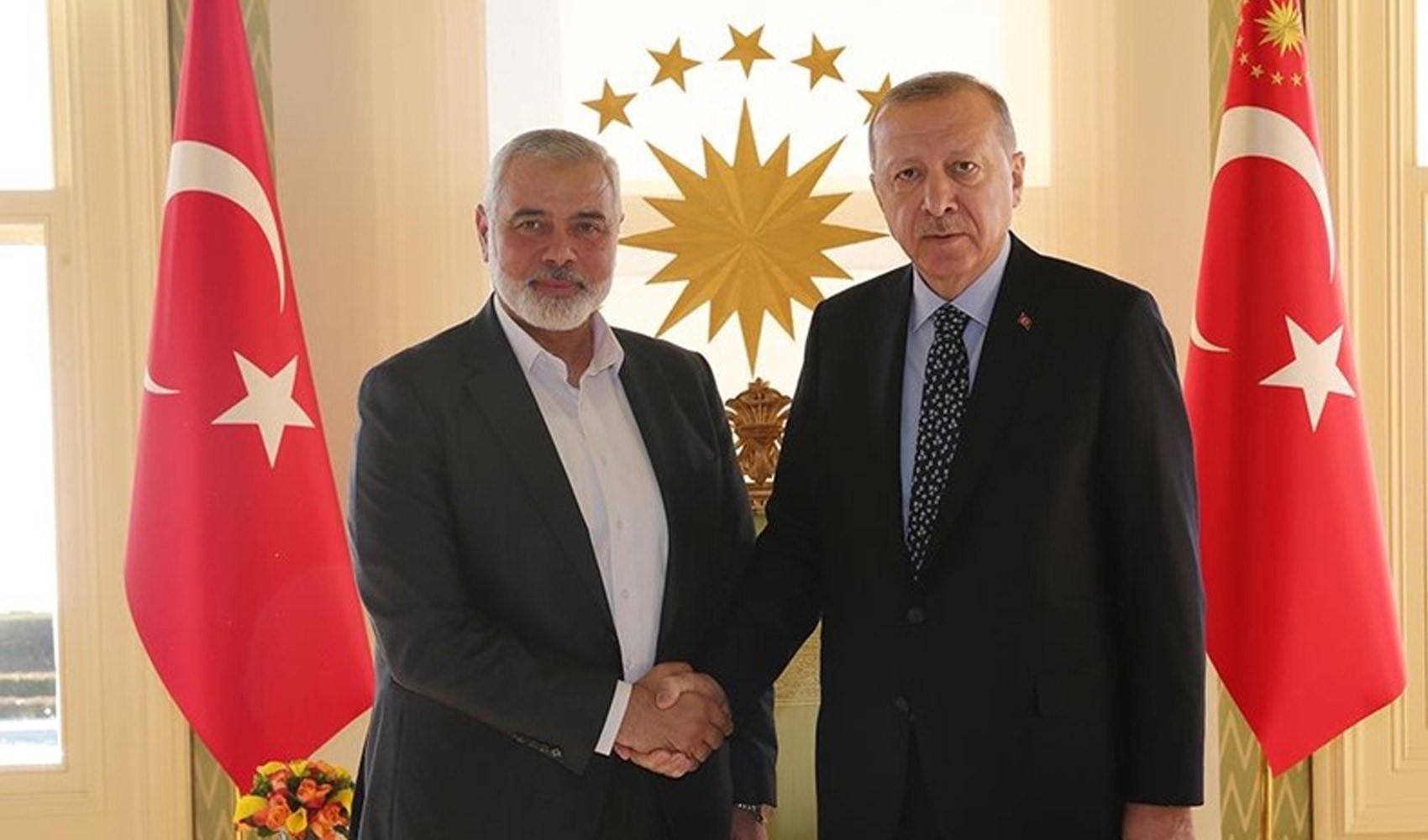 Erdoğan Hamas lideri ile görüştü