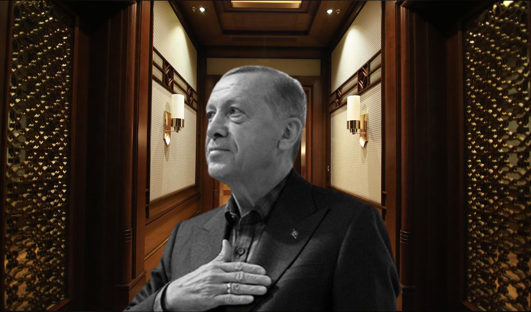 Tasarruf tedbirleri tartışılırken Erdoğan'ın devasa makam odası görücüye çıktı: İnşaat işlerini yapan şirket paylaştı