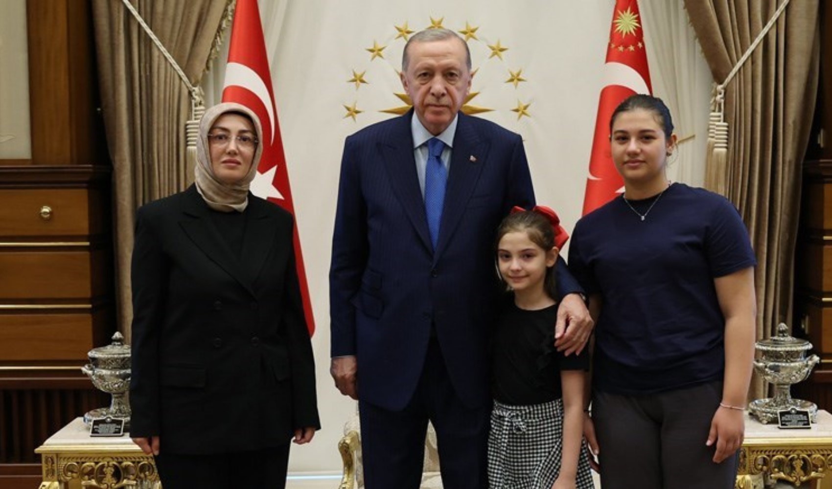 Cumhurbaşkanı Erdoğan ile  Ayşe Ateş'in görüşmesi sona erdi