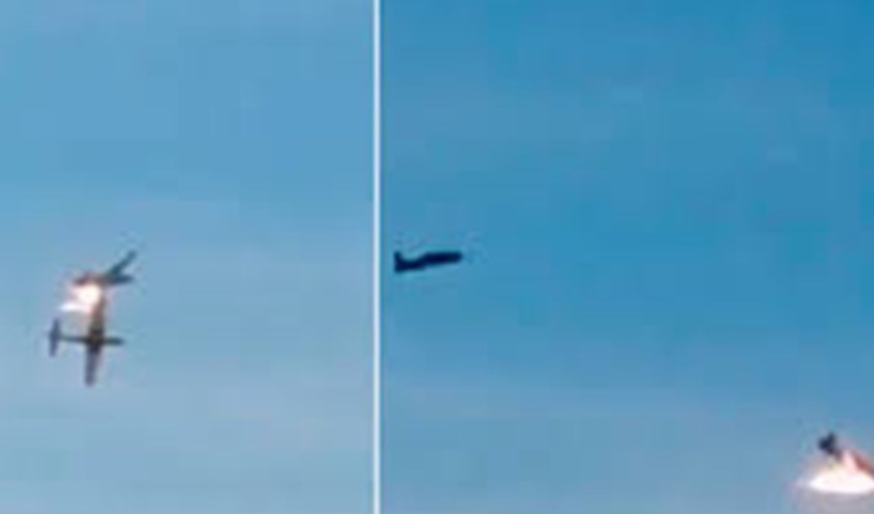İnanılmaz olay: 2 uçak havada çarpıştı!