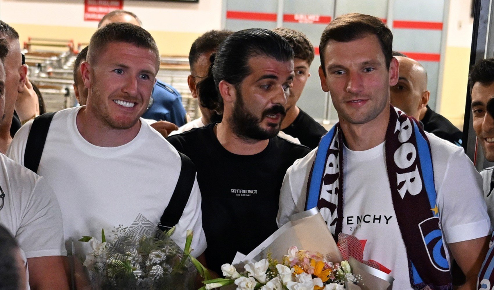Barisic ve Lundstram, Trabzon'a geldi