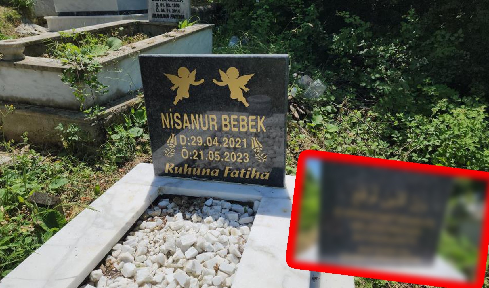 Cinsel saldırı sonrası ölen bebeğin mezarını kimsesizler mezarlığına gömüldü: Mezar taşına o  sözler yazıldı