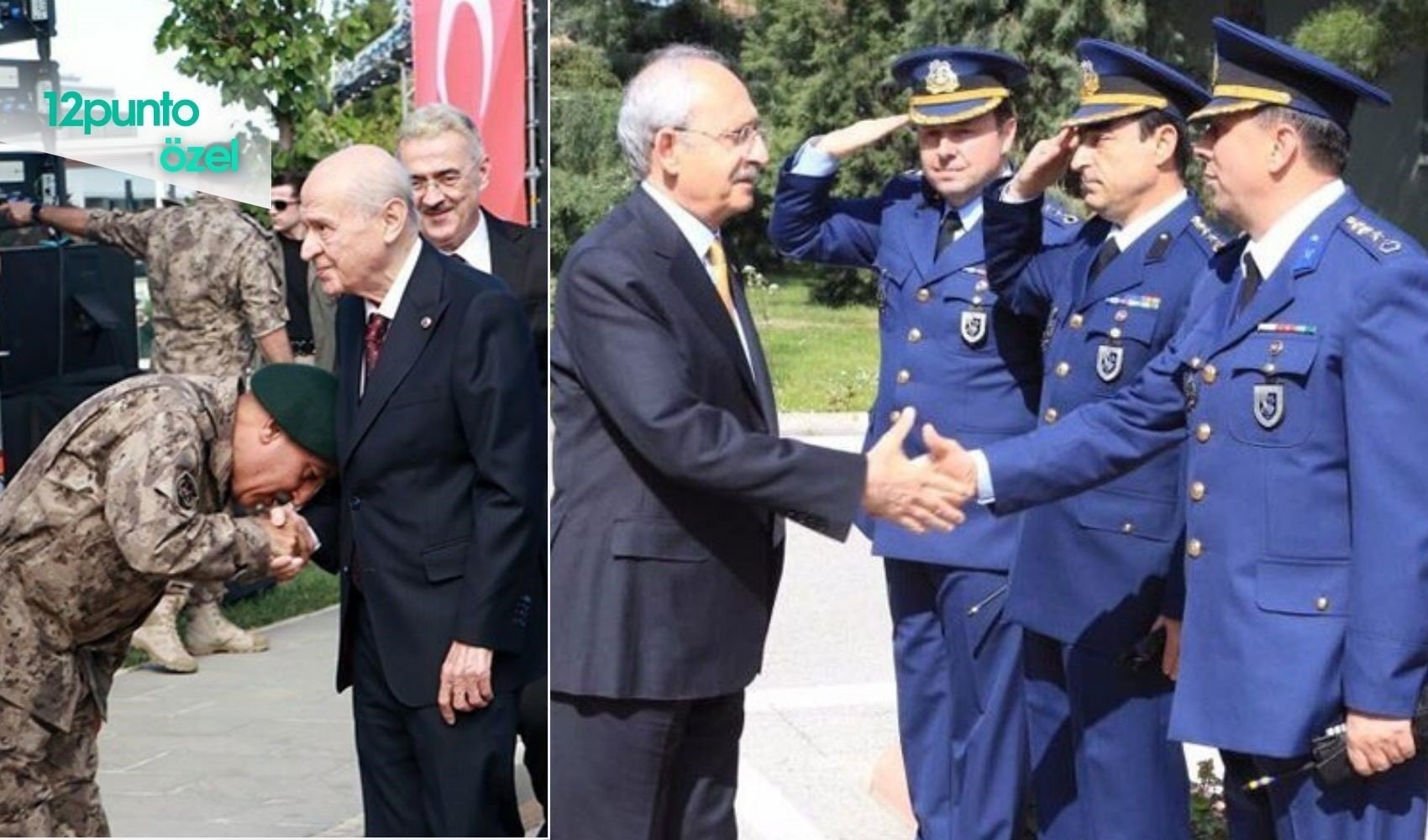 El öpmenin cezası olacak mı? Bahçeli'nin fotoğrafı akıllara Kılıçdaroğlu'na tören yapan komutanı getirdi