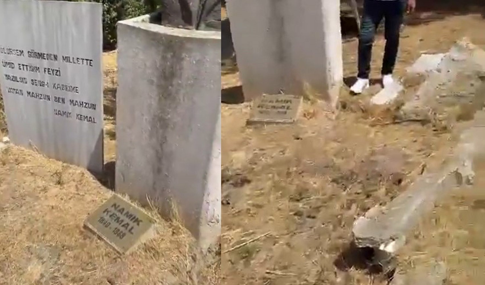 Namık Kemal’in mezarında skandal: Atatürk’ün 'hislerimin babası' dediği Vatan Şairi’nin mezarı harabeye döndü