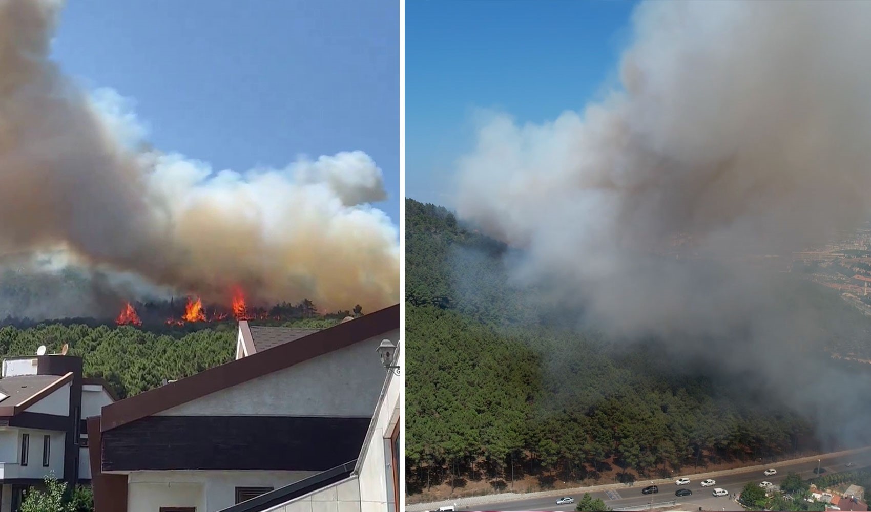 İstanbul Pendik'teki Aydos Ormanı'nda yangın: Kontrol altına alındı