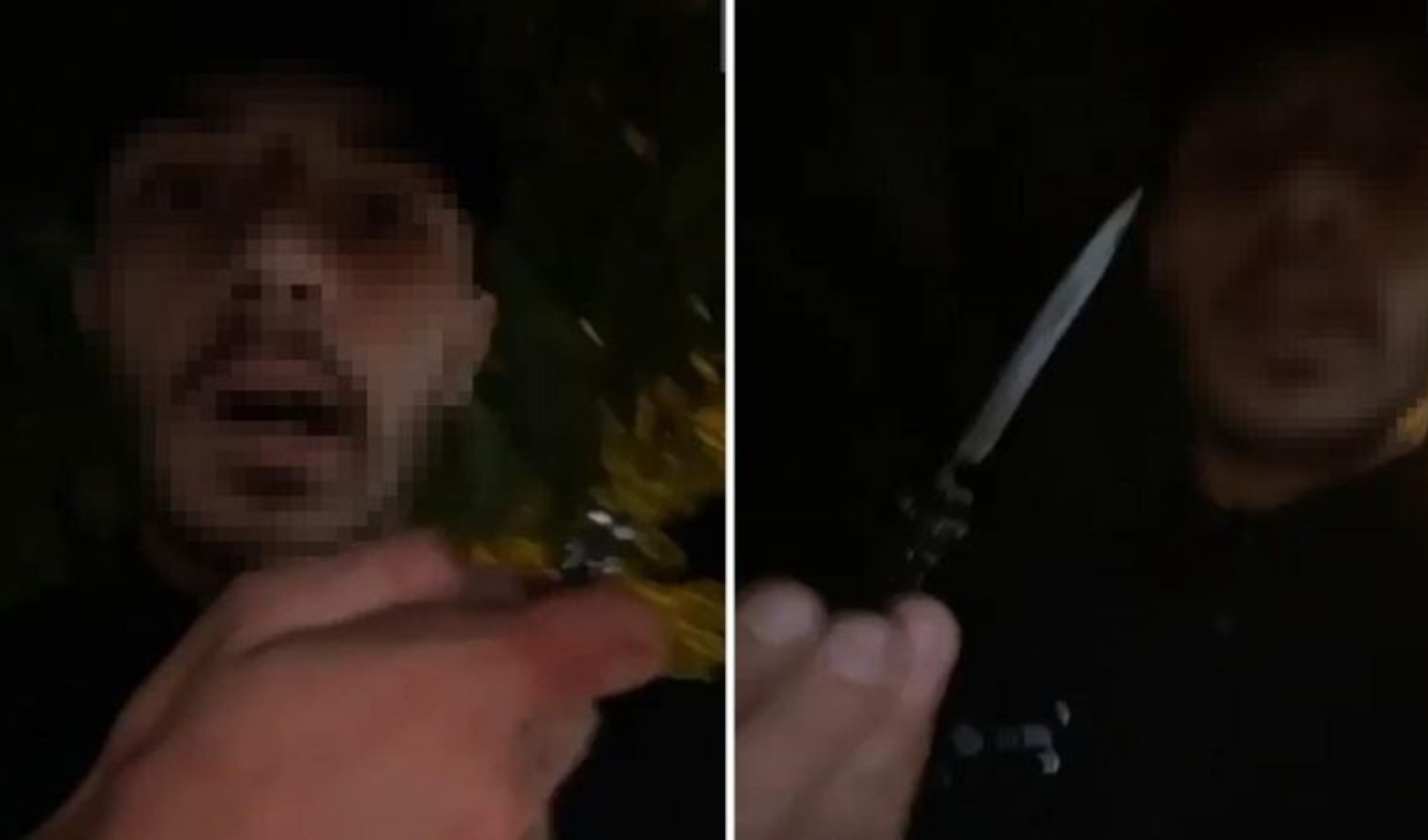 Kuzenini öldürüp kanlı bıçakla video çekti