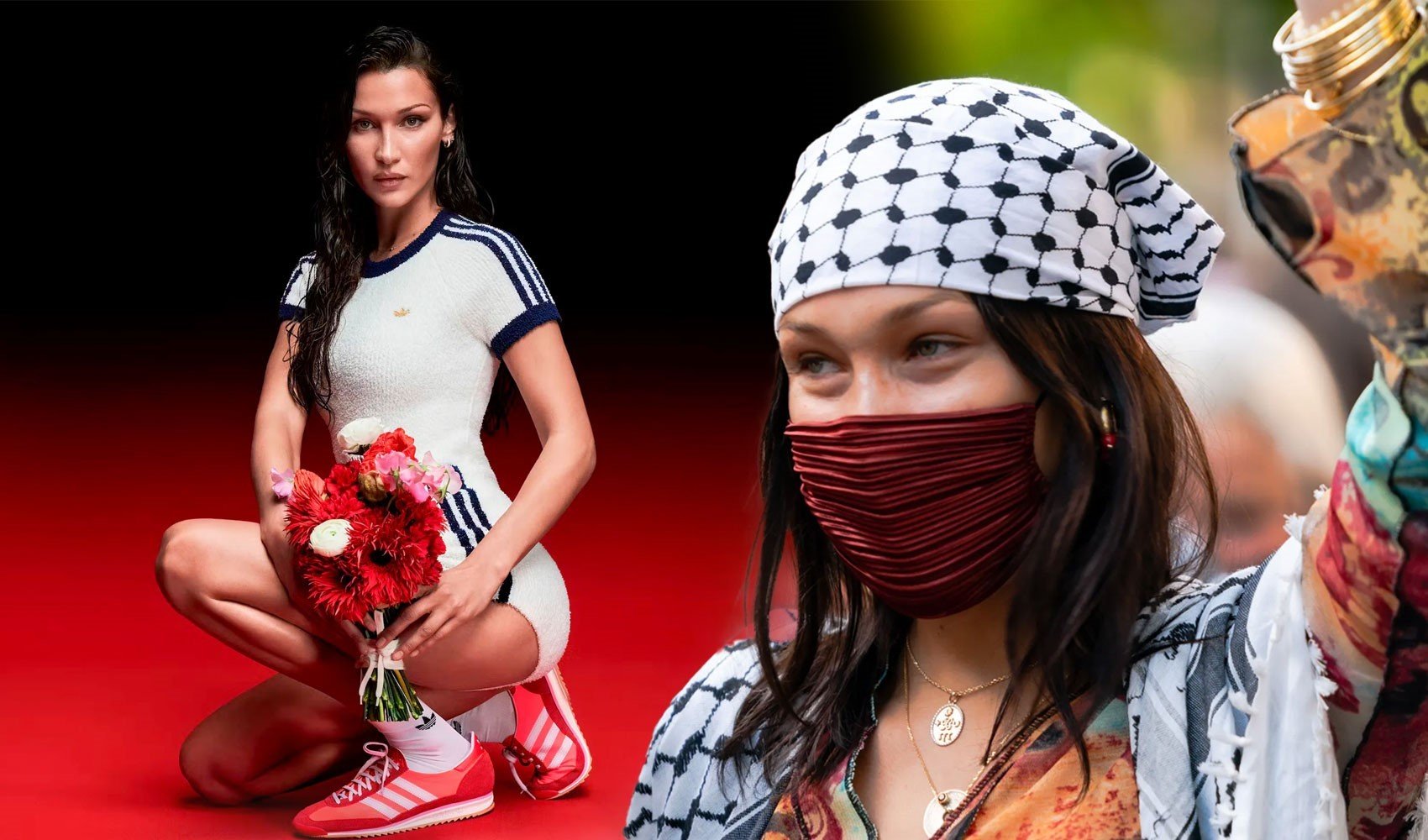 İsrail baskıları sonucu reklamdan çıkarılmıştı: Adidas'tan Bella Hadid açıklaması