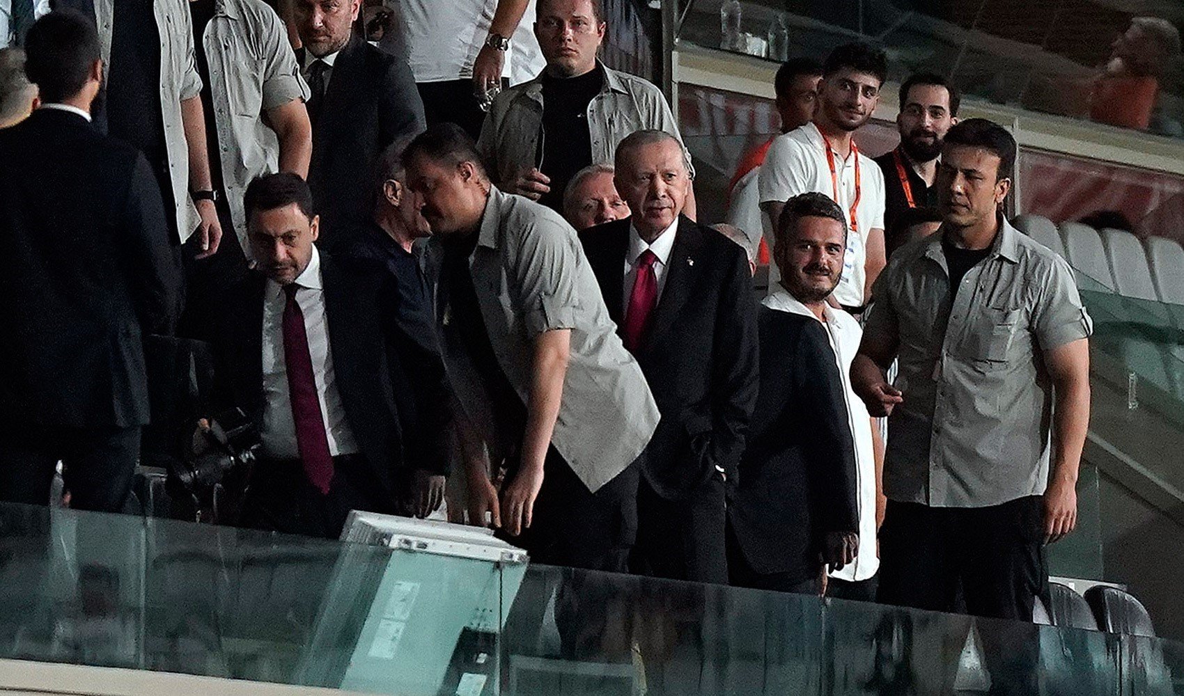 Erdoğan, Başakşehir - La Fiorita maçını izledi