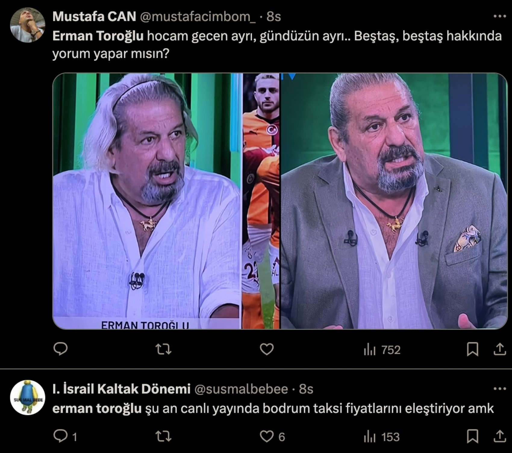 İmajını değiştiren Erman Toroğlu sosyal medyada gündem oldu