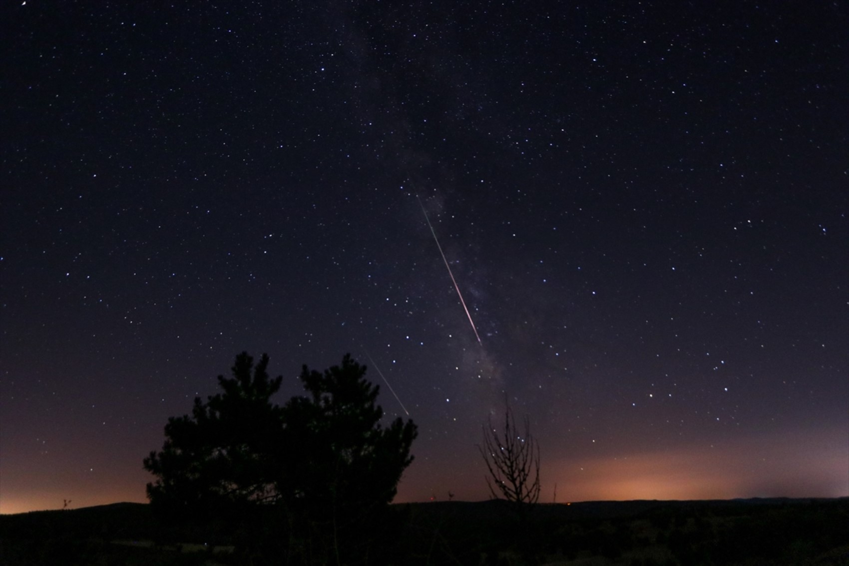 Yurdun dört bir yanından meteor yağmuru fotoğrafları: Yüzlerce kişi gökyüzünü izledi