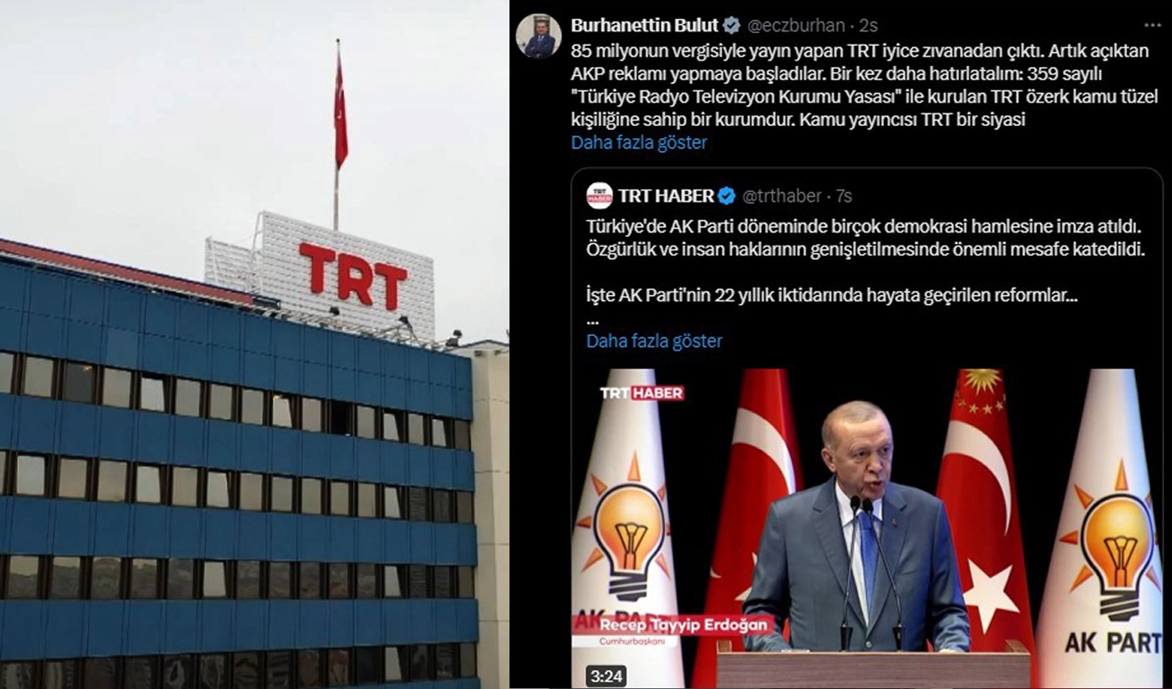 TRT'den AKP'nin kuruluşunun 23. yılına özel reklam filmi