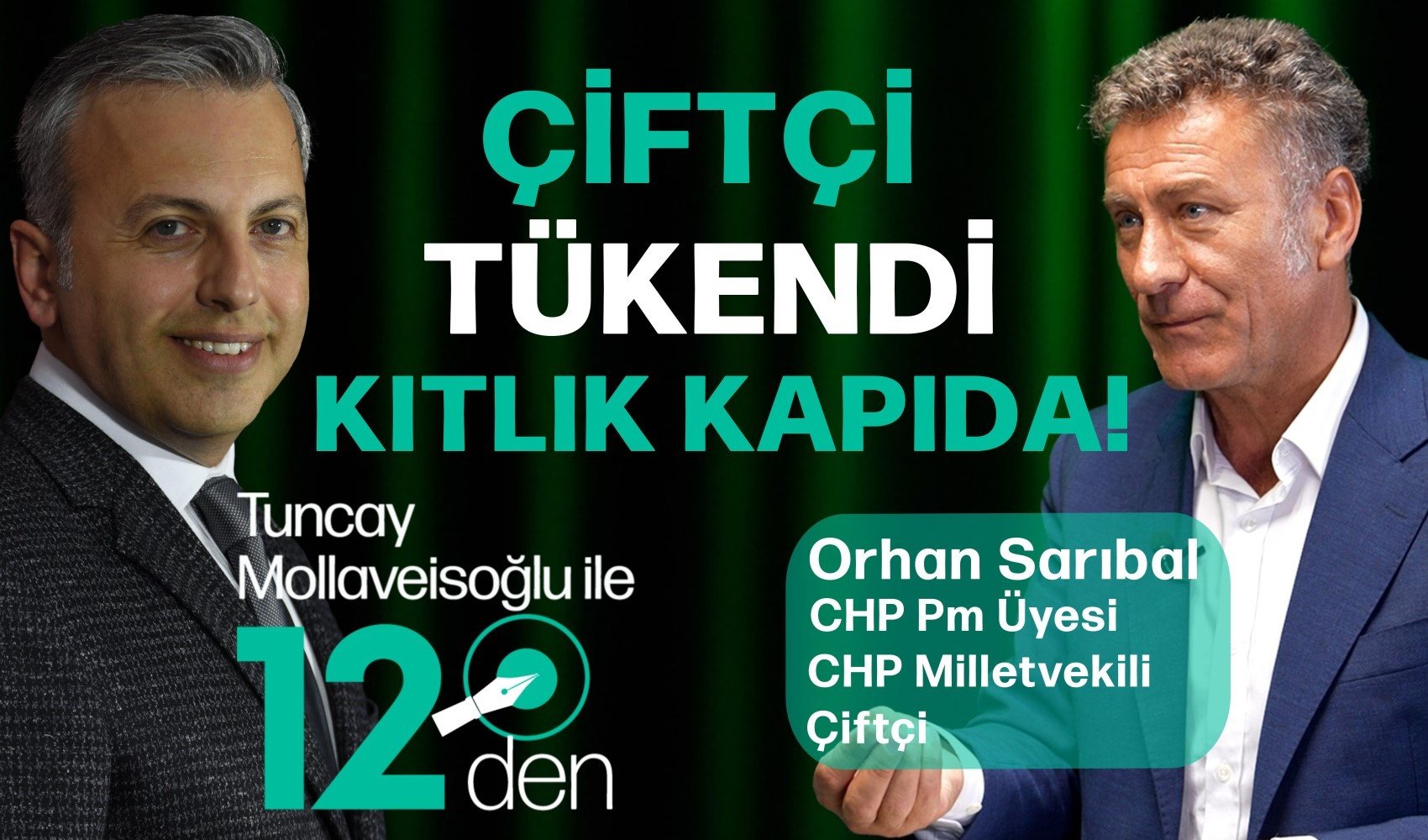 CHP Bursa Milletvekili Orhan Sarıbal: Çiftçi tükendi, kıtlık kapıda!