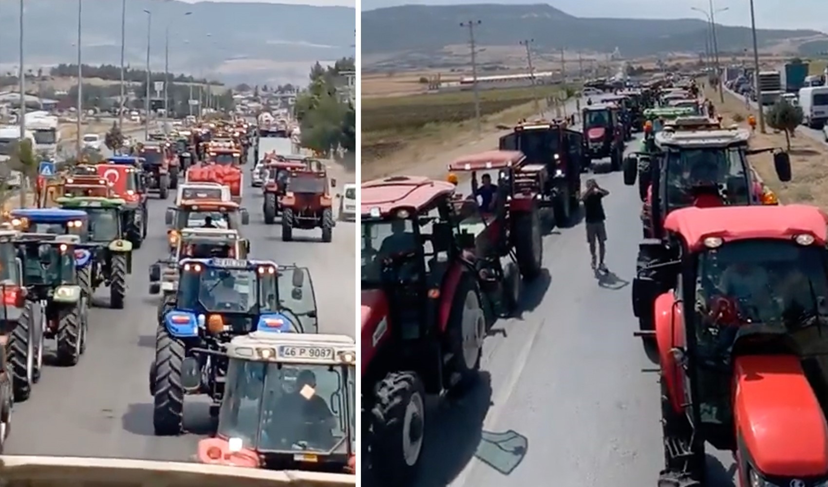 Kahramanmaraş'ta çiftçiler ayağa kalktı: Traktörlerle Gaziantep yolunu kapattılar