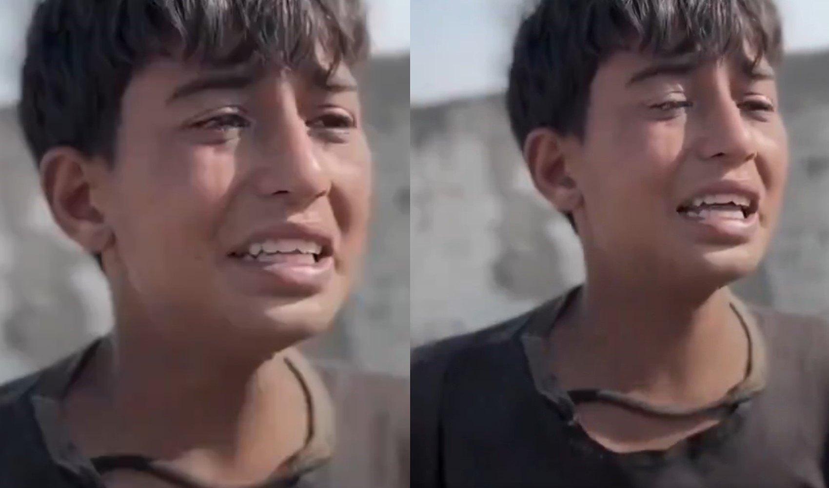 Il grido straziante di un bambino a Gaza: 'Voglio morire per riposare finalmente'