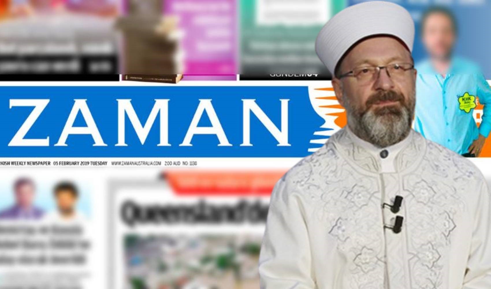 Diyanet İşleri Başkanı Ali Erbaş Zaman Gazetesi'ne atıf yapmış: 'Kim, neden koruyor?'