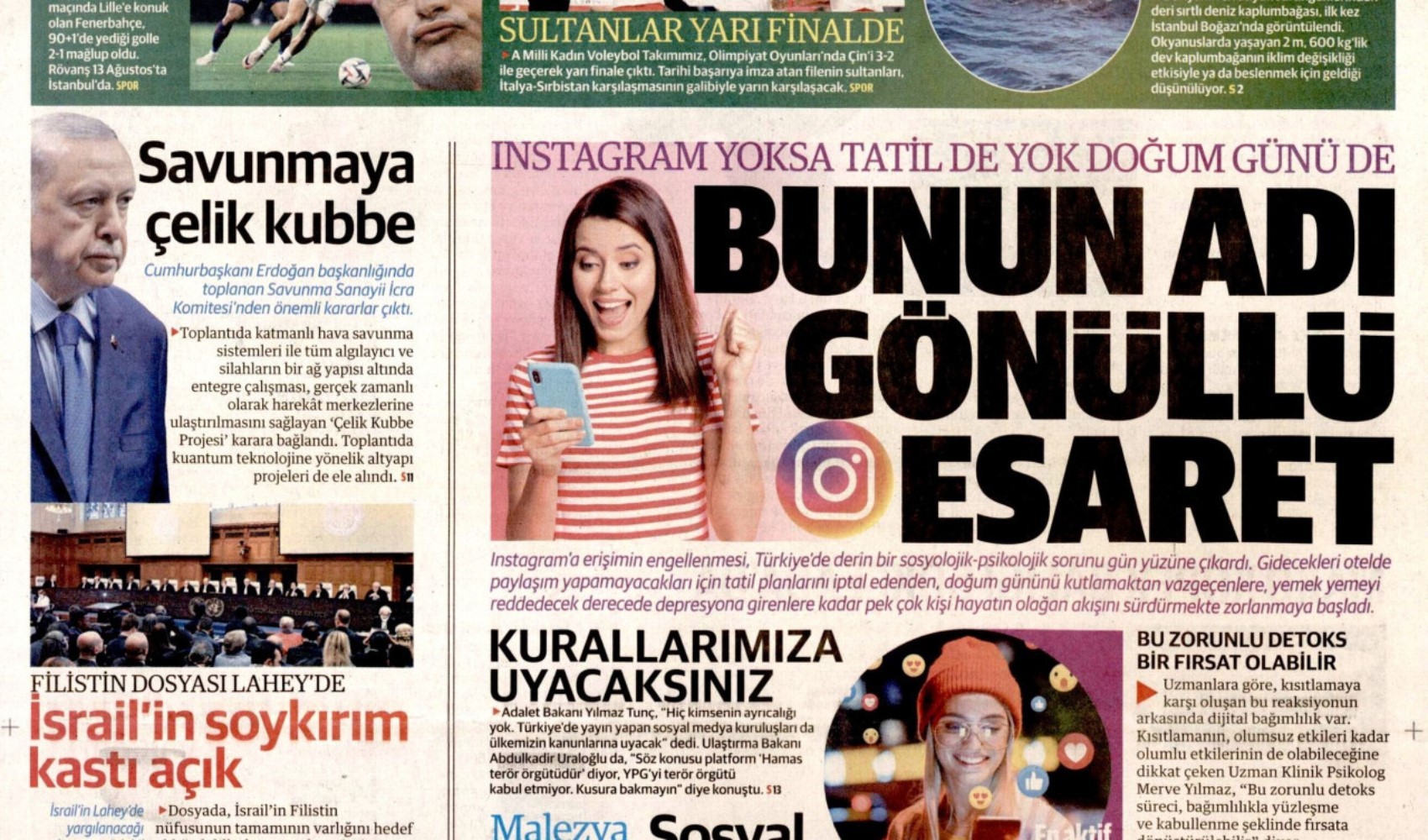 Yandaş basından hizmet: Instagram yasağının faydaları