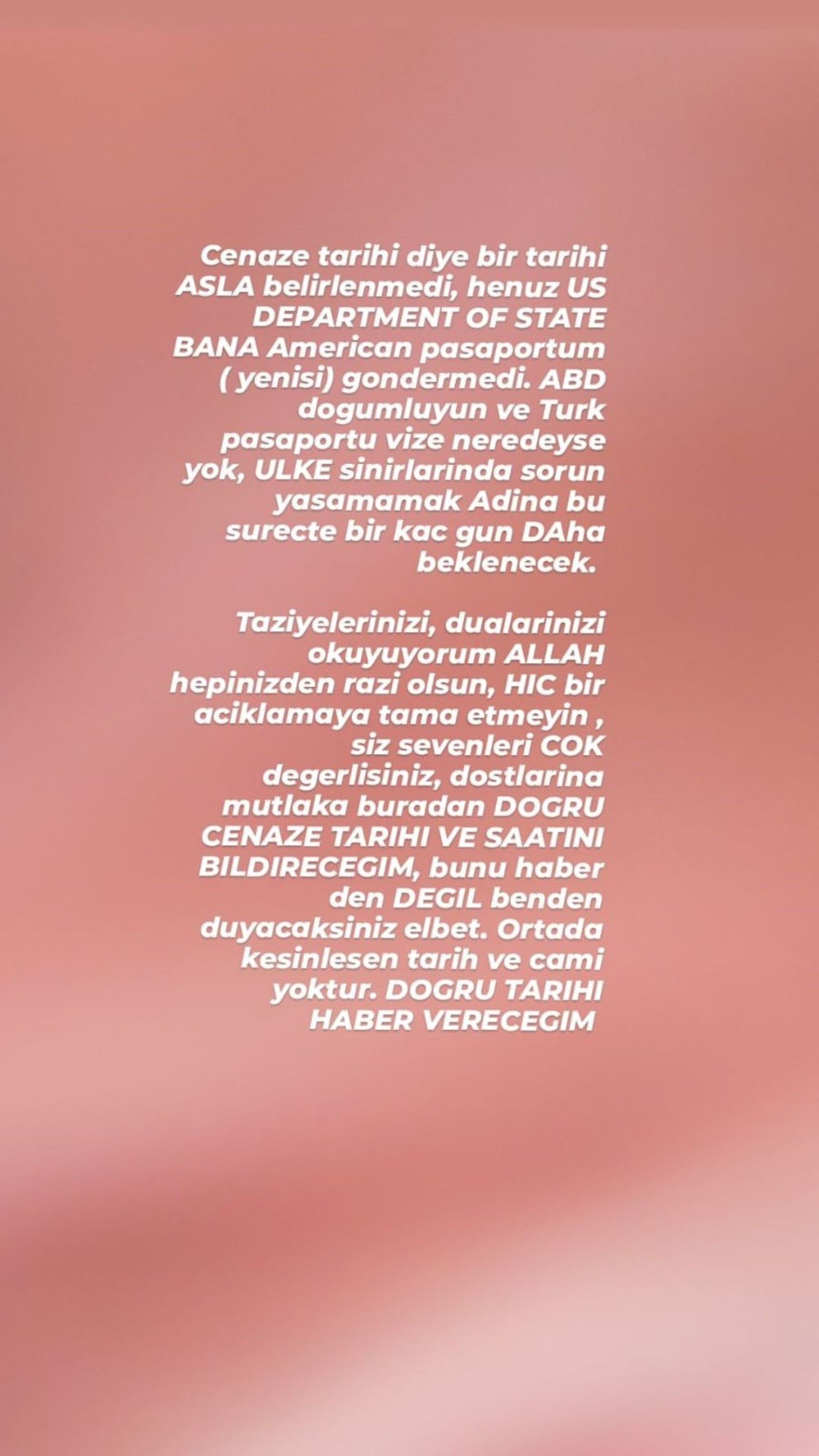 Türkiye'ye getirilememişti: Ahu Tuğba'nın cenazesine ilişkin kızından açıklama