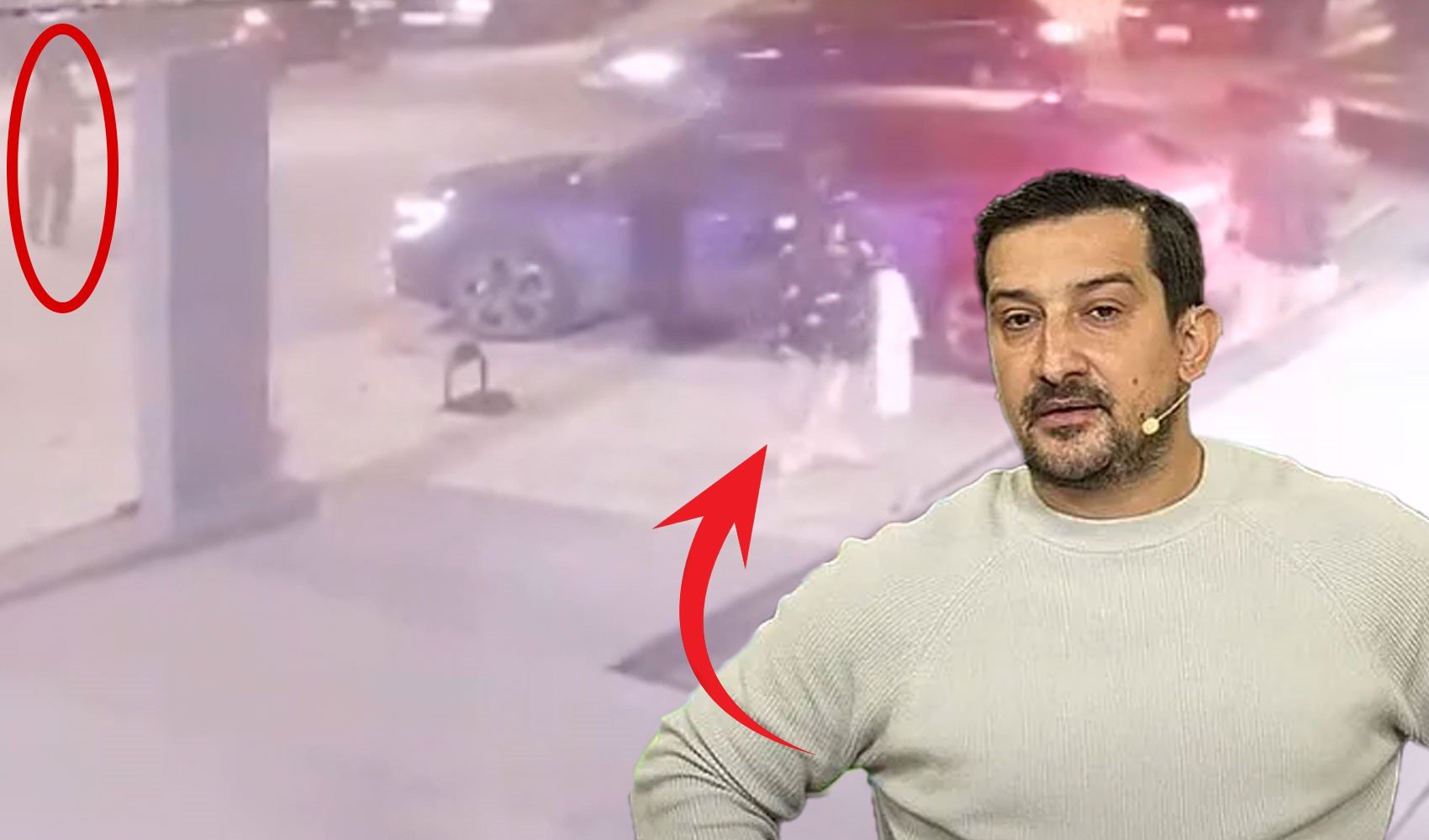 Serhat Akın'a silahlı saldırı anı güvenlik kamerasında! Saldırgan motosikletle kaçmış