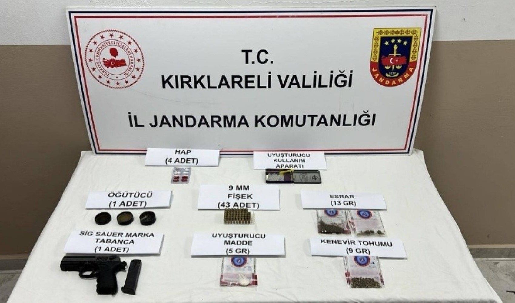 Kırklareli’nde kaçakçılık operasyonu