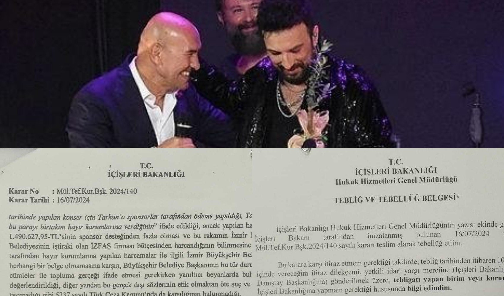 İçişleri Bakanlığı Tunç Soyer hakkında kararını verdi! Tarkan konseri için soruşturma açılacak mı?